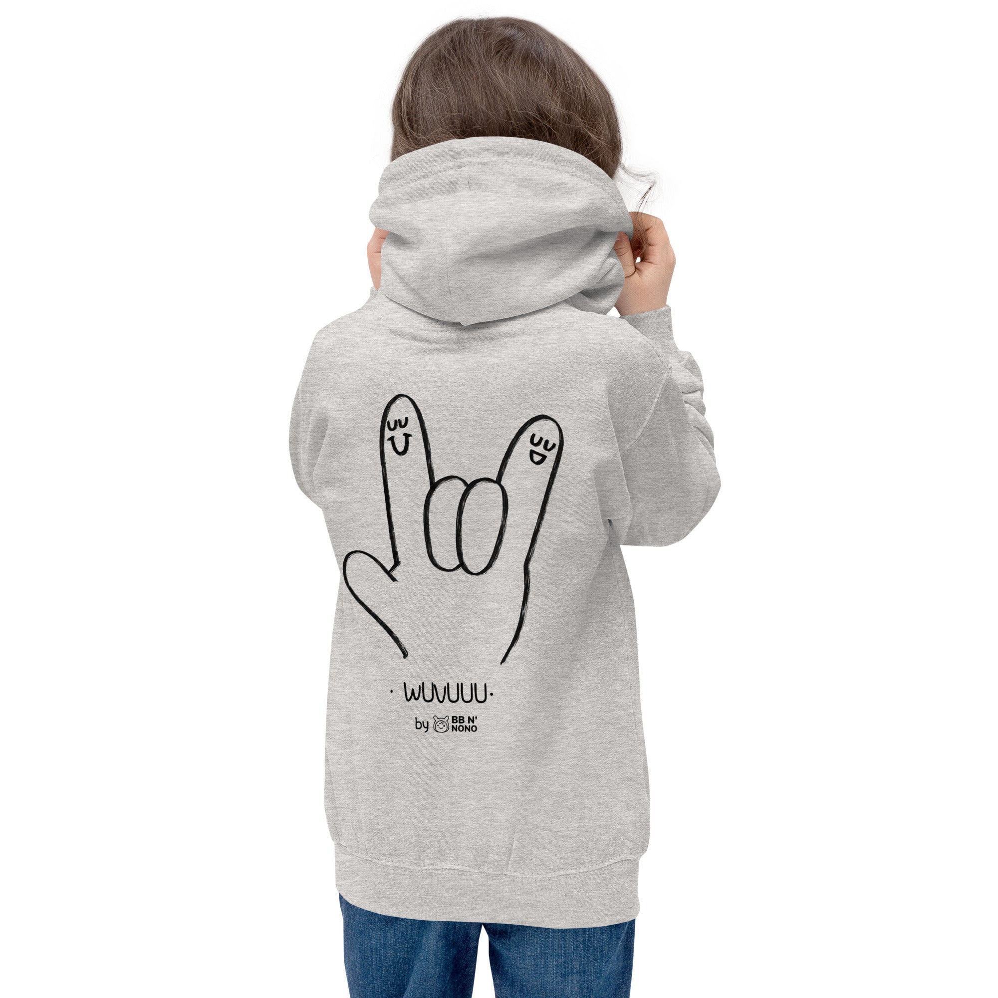 Wuvuuu - Kids Hoodie (back print)