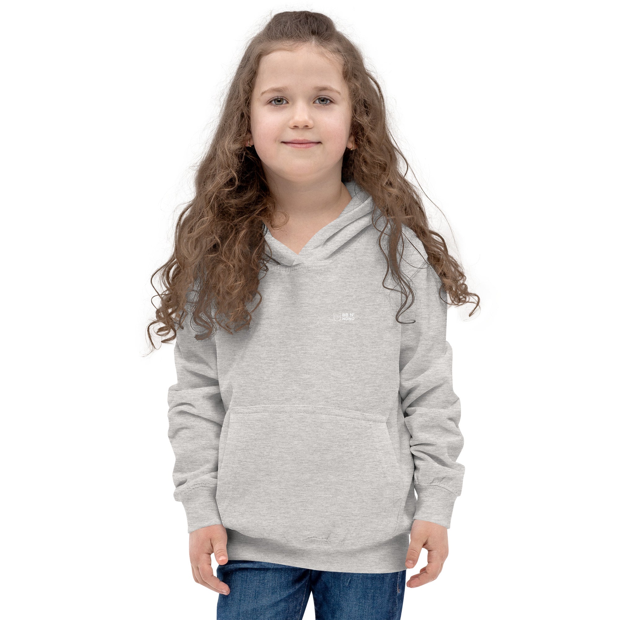 Always say yes to new, adventurer - Kids Hoodie (back print) (rainbow)