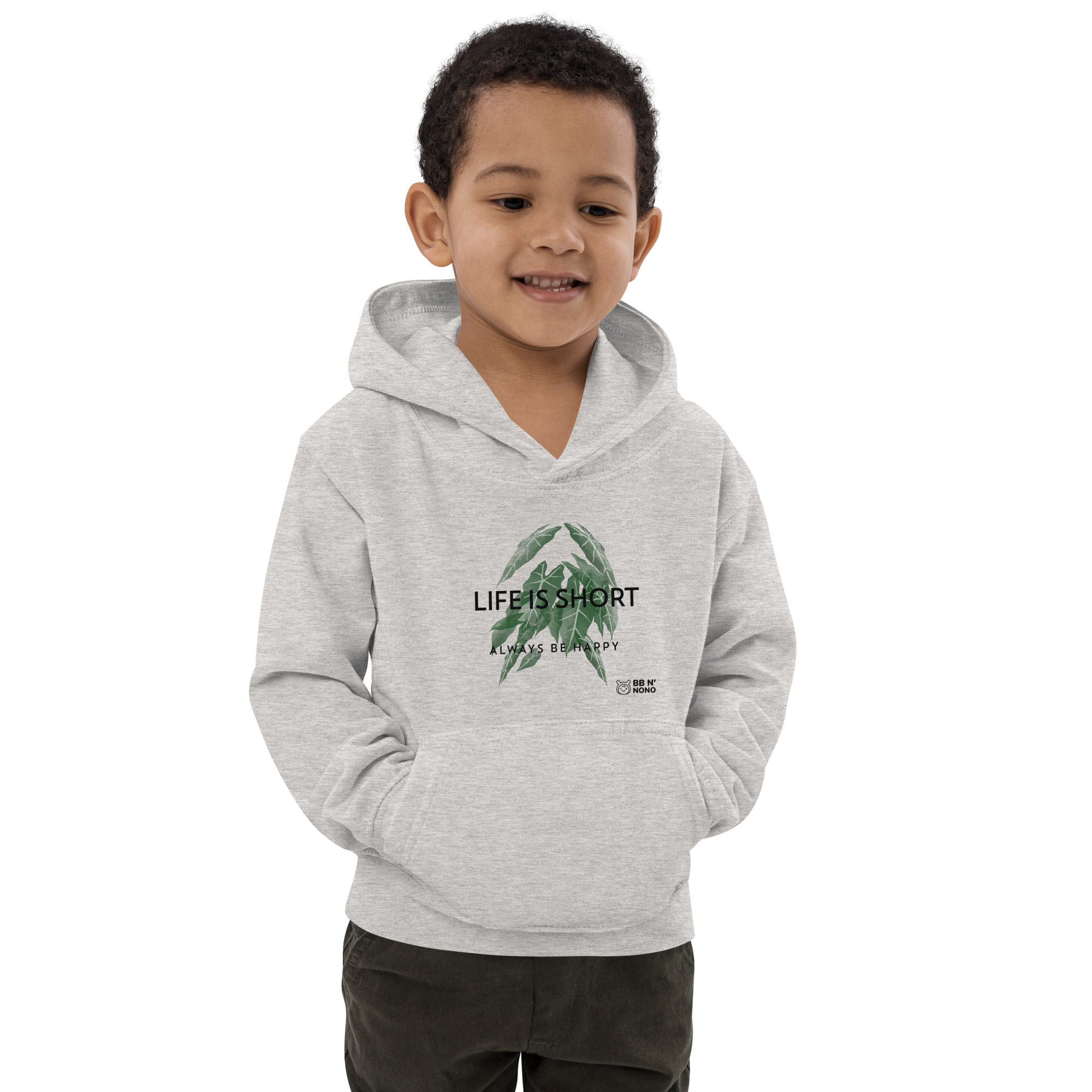 Life is short, always be happy - Kids Hoodie