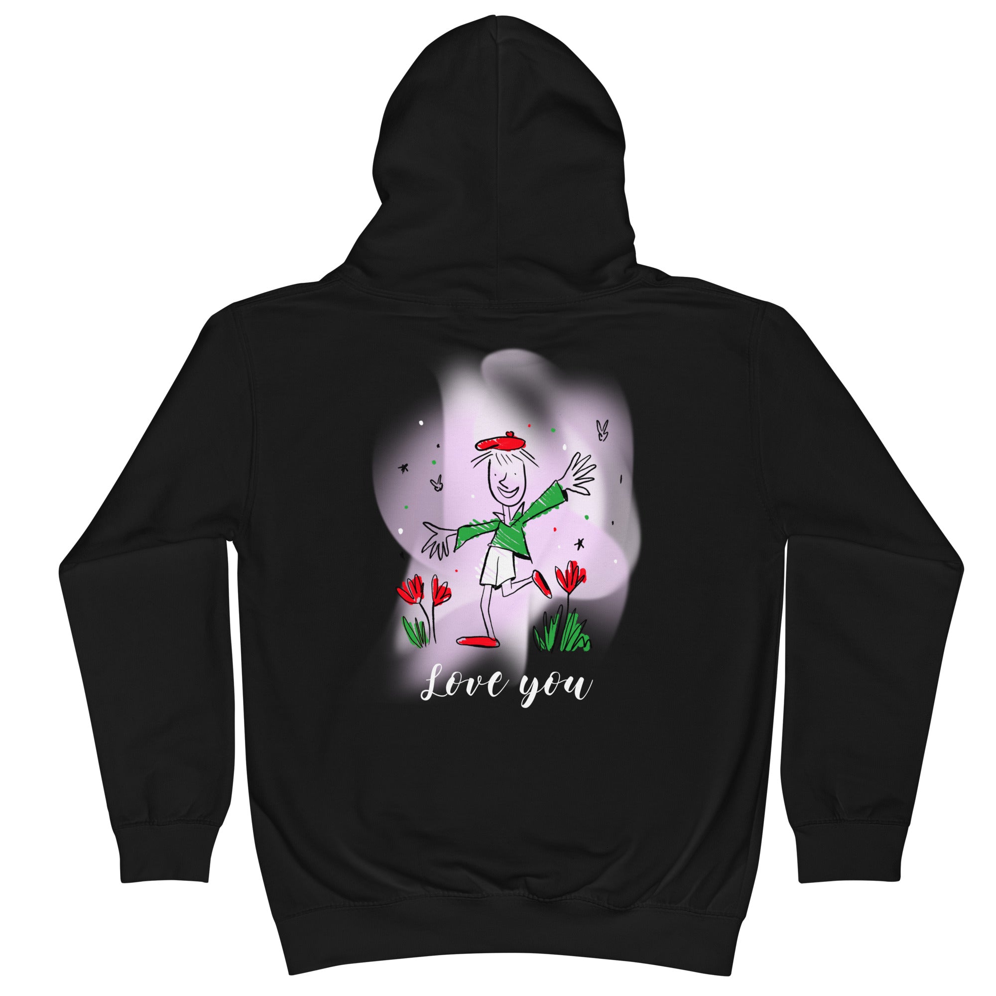 Love you - Kids Hoodie (back print)