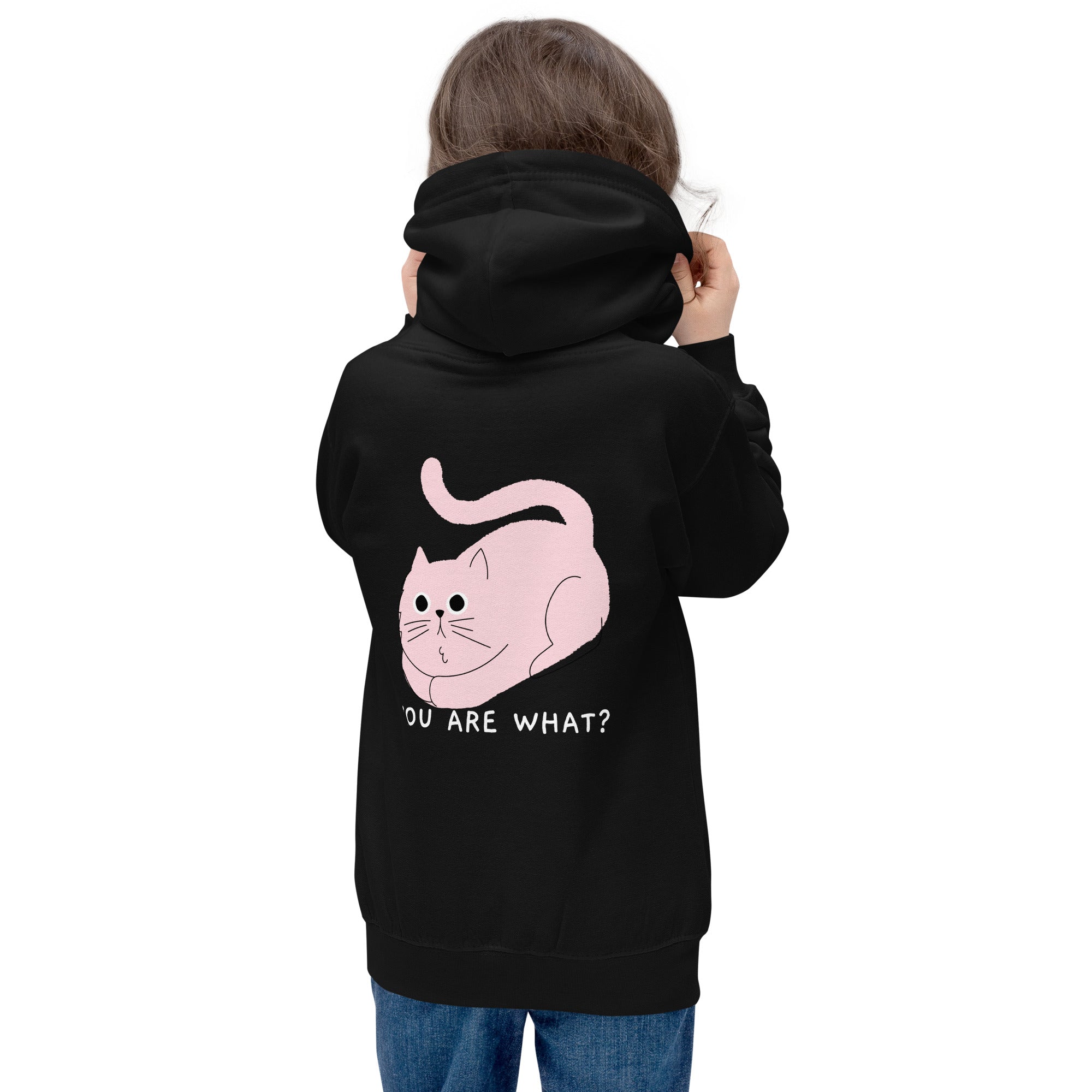 You are what? - Kids Hoodie (back print)