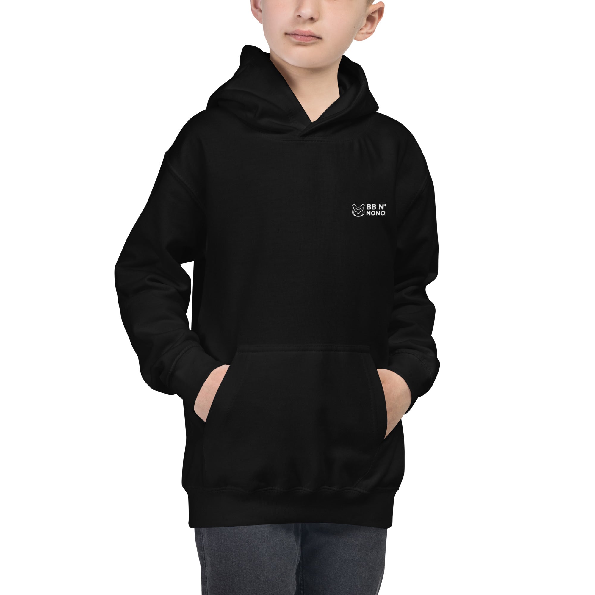 Not lazy, I'm on energy saving mode - Kids Hoodie (back print)