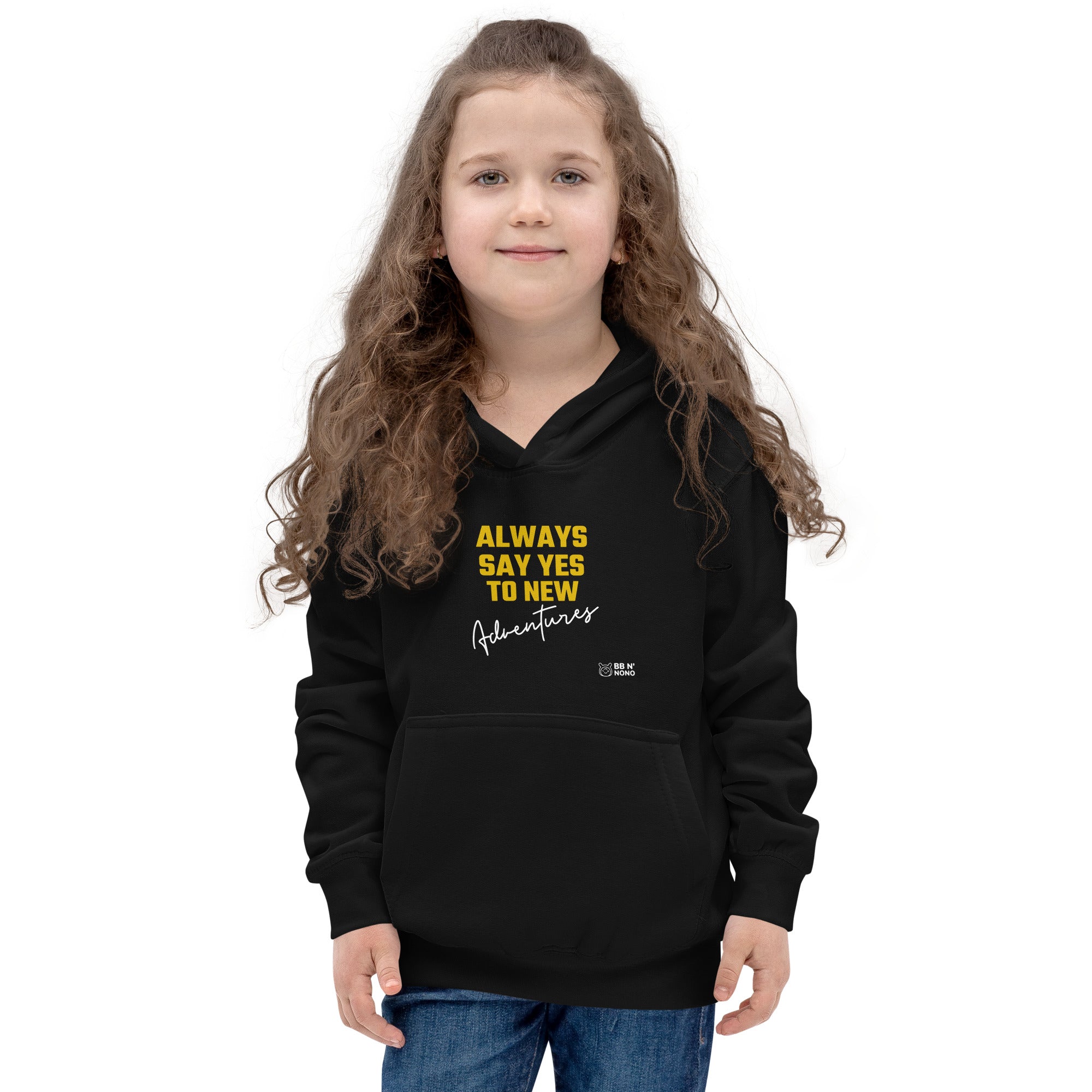 Always say yes to new, adventurer - Kids Hoodie