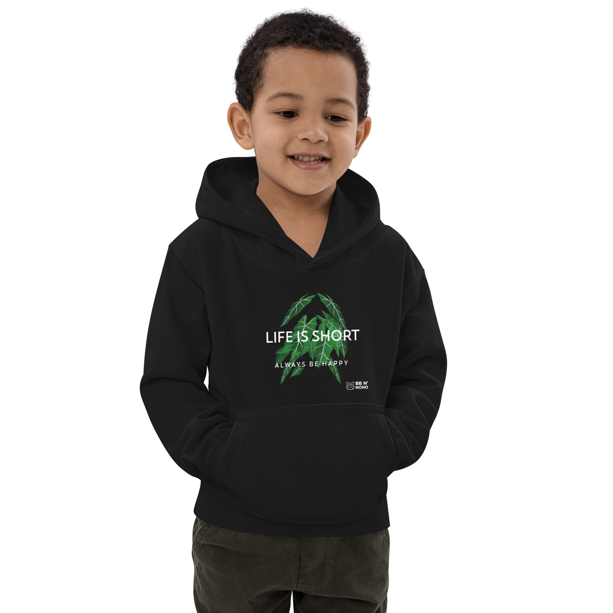 Life is short, always be happy - Kids Hoodie