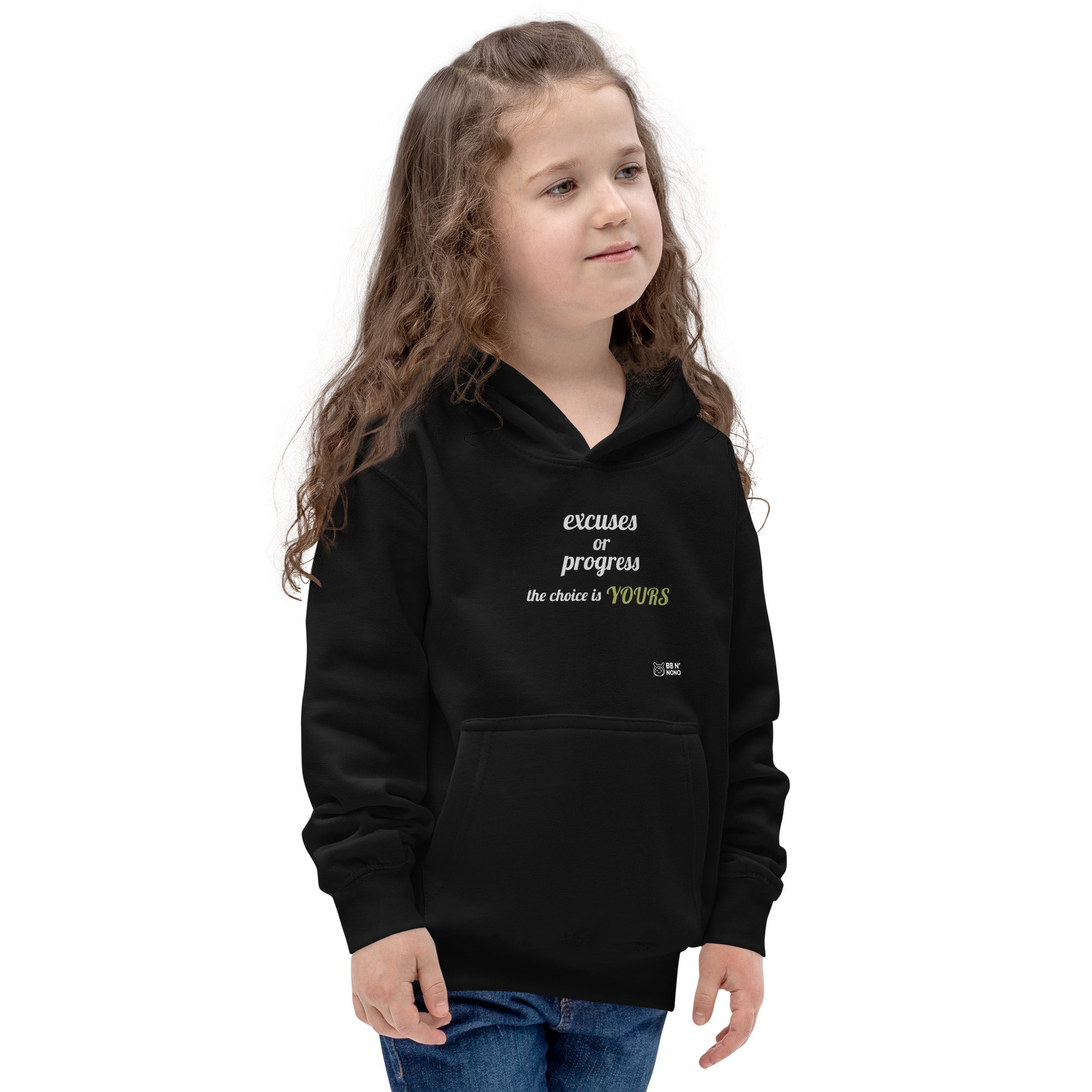 Excuses or Progress, the choice is yours V - Kids Hoodie