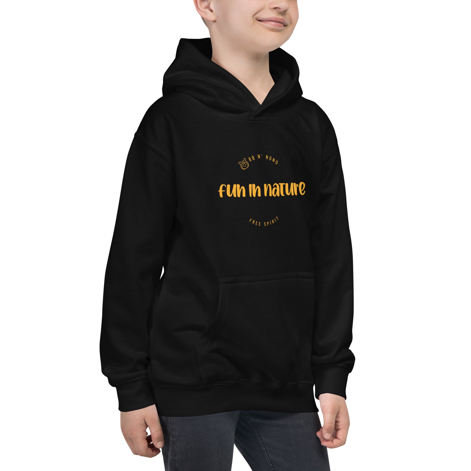 Fun in nature with logo - Kids Hoodie