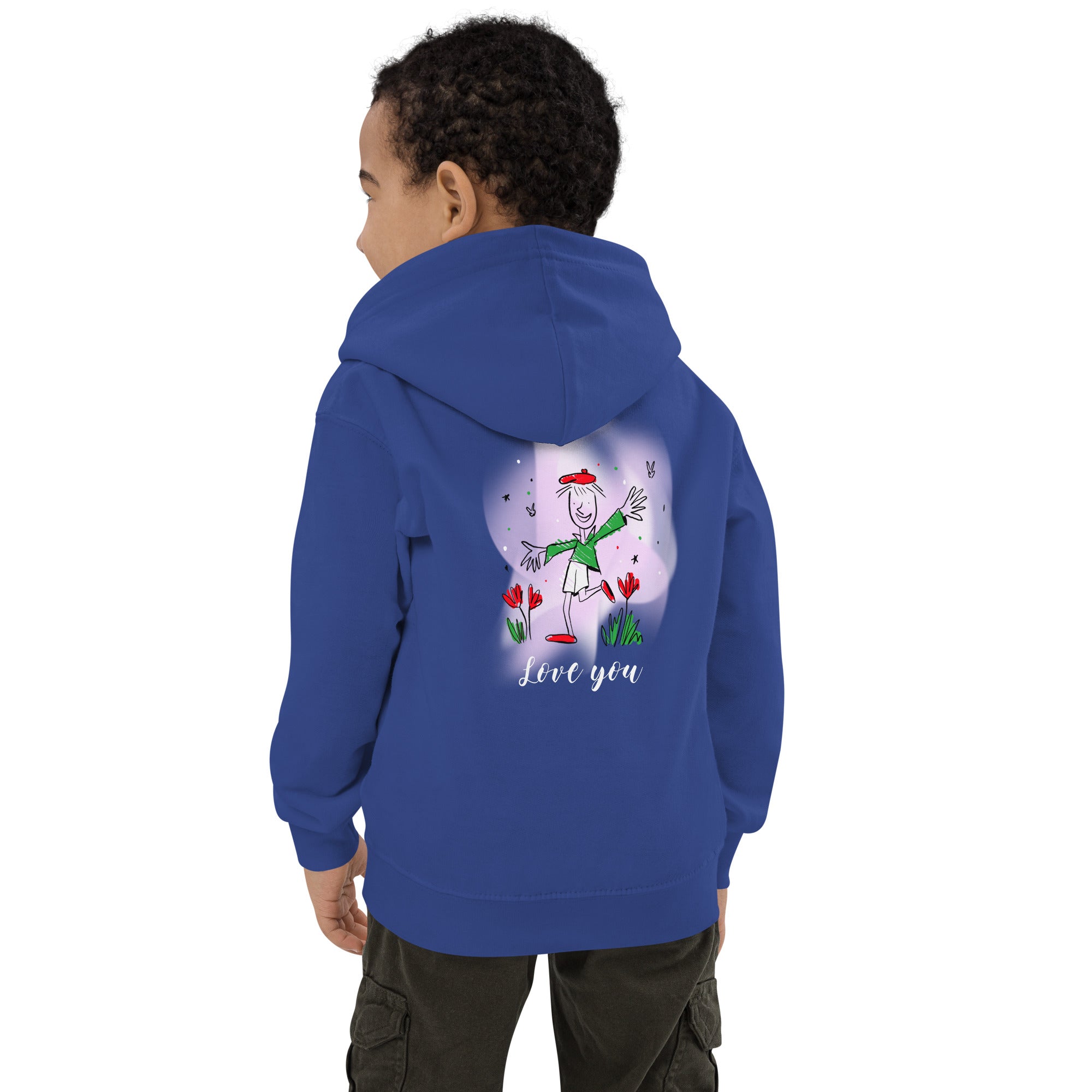 Love you - Kids Hoodie (back print)