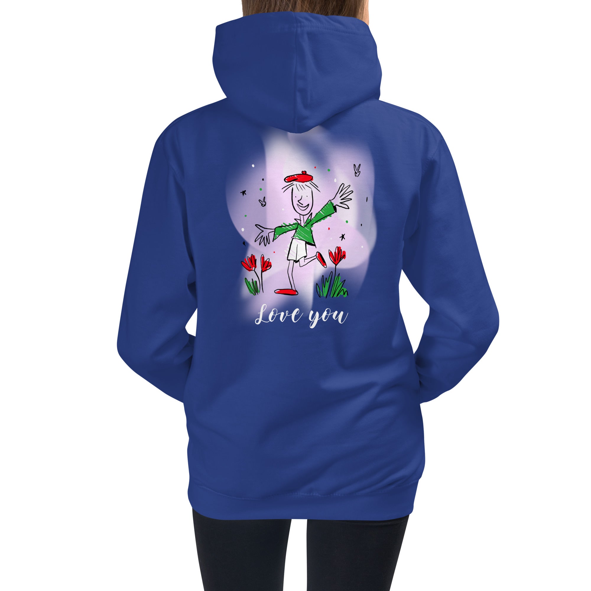 Love you - Kids Hoodie (back print)