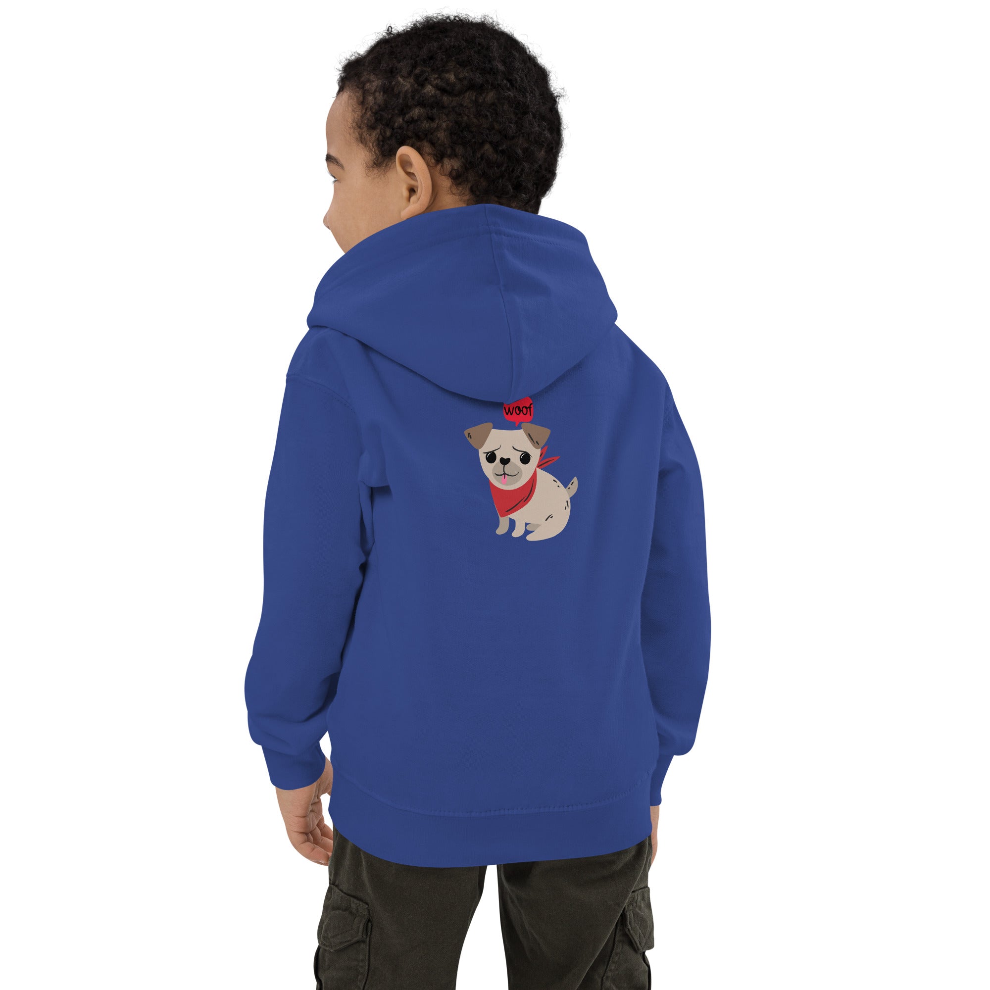 Woof V2 - Kids Hoodie (back print)