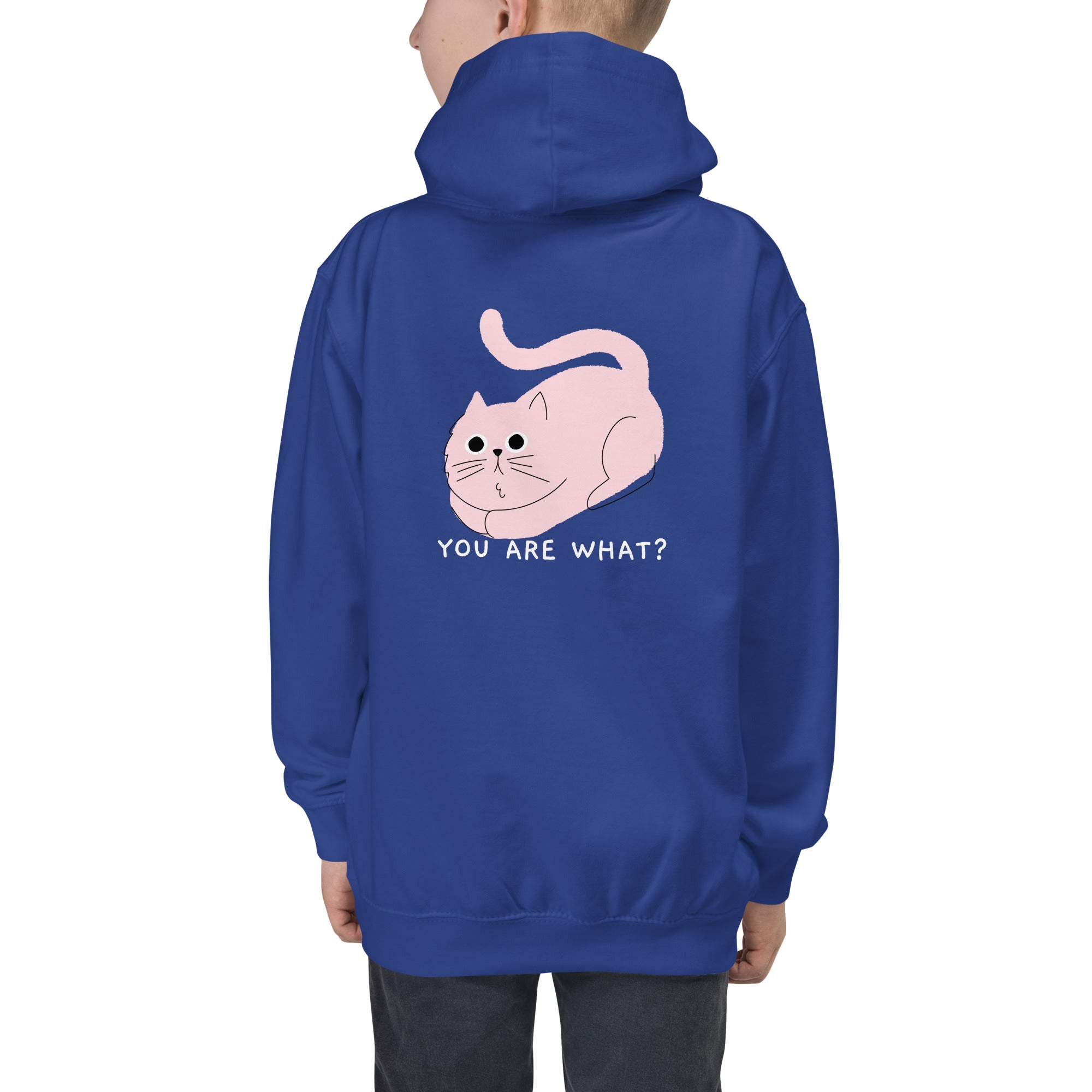 You are what? - Kids Hoodie (back print)