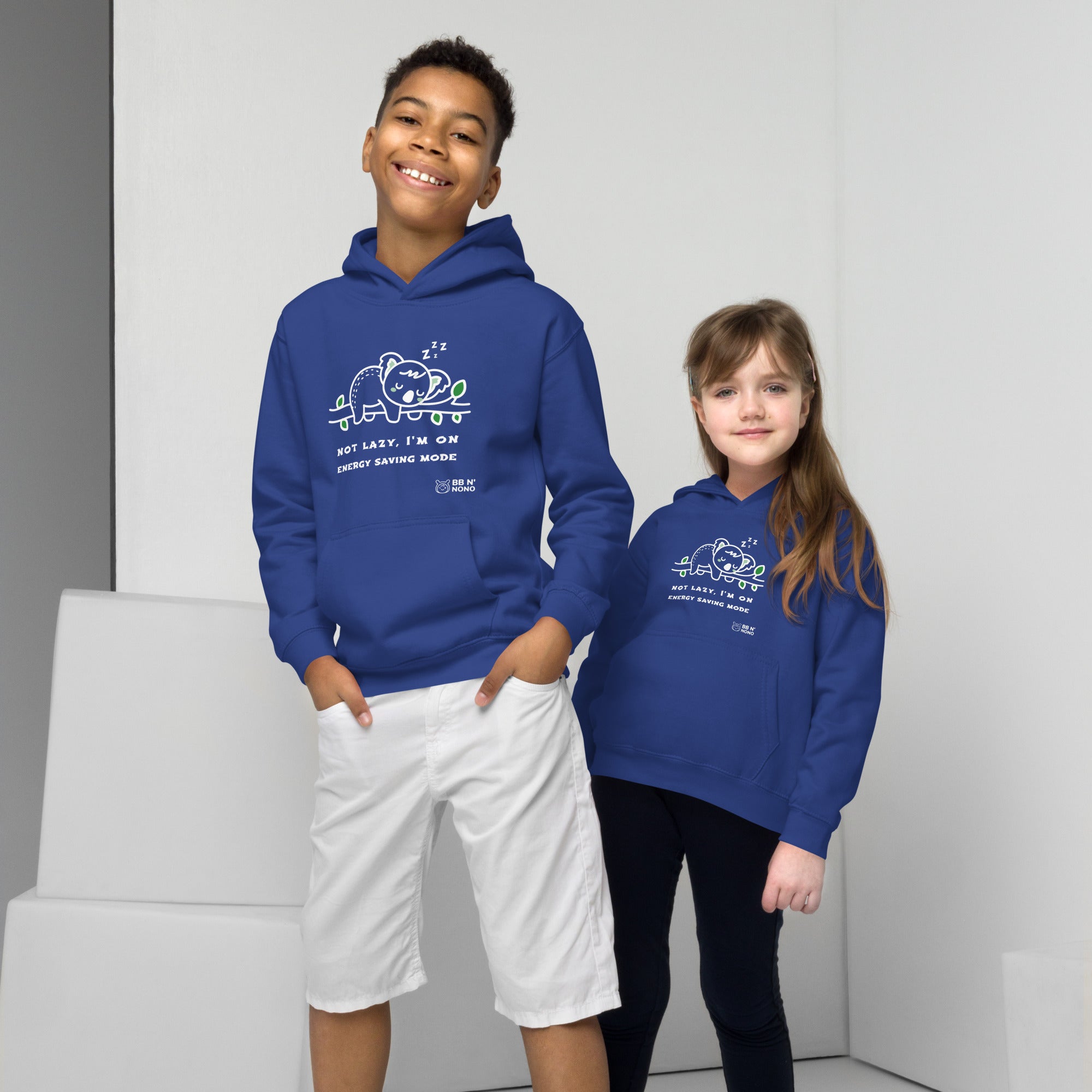 Not lazy, I'm on energy saving mode - Kids Hoodie