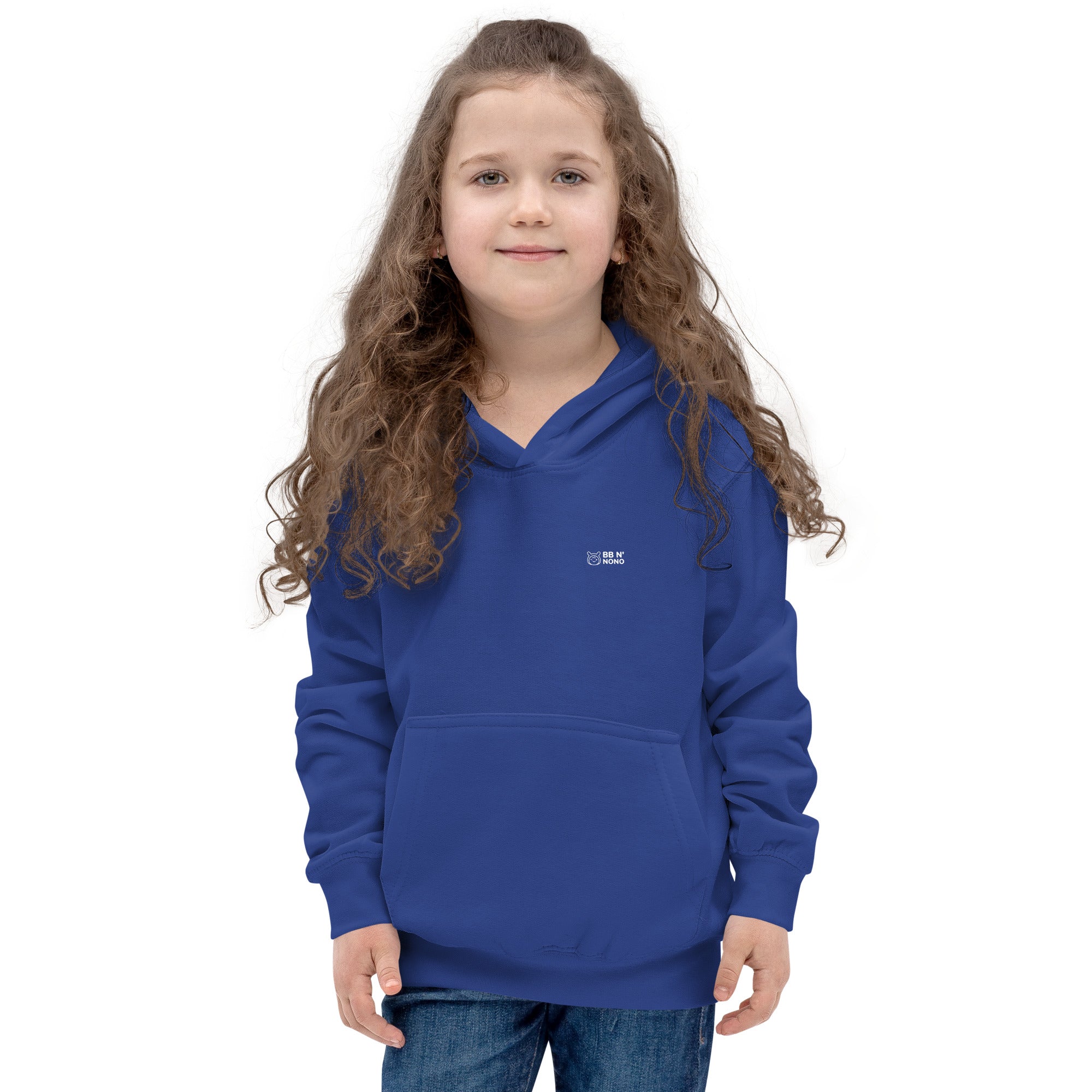 Always say yes to new, adventurer - Kids Hoodie (back print) (rainbow)