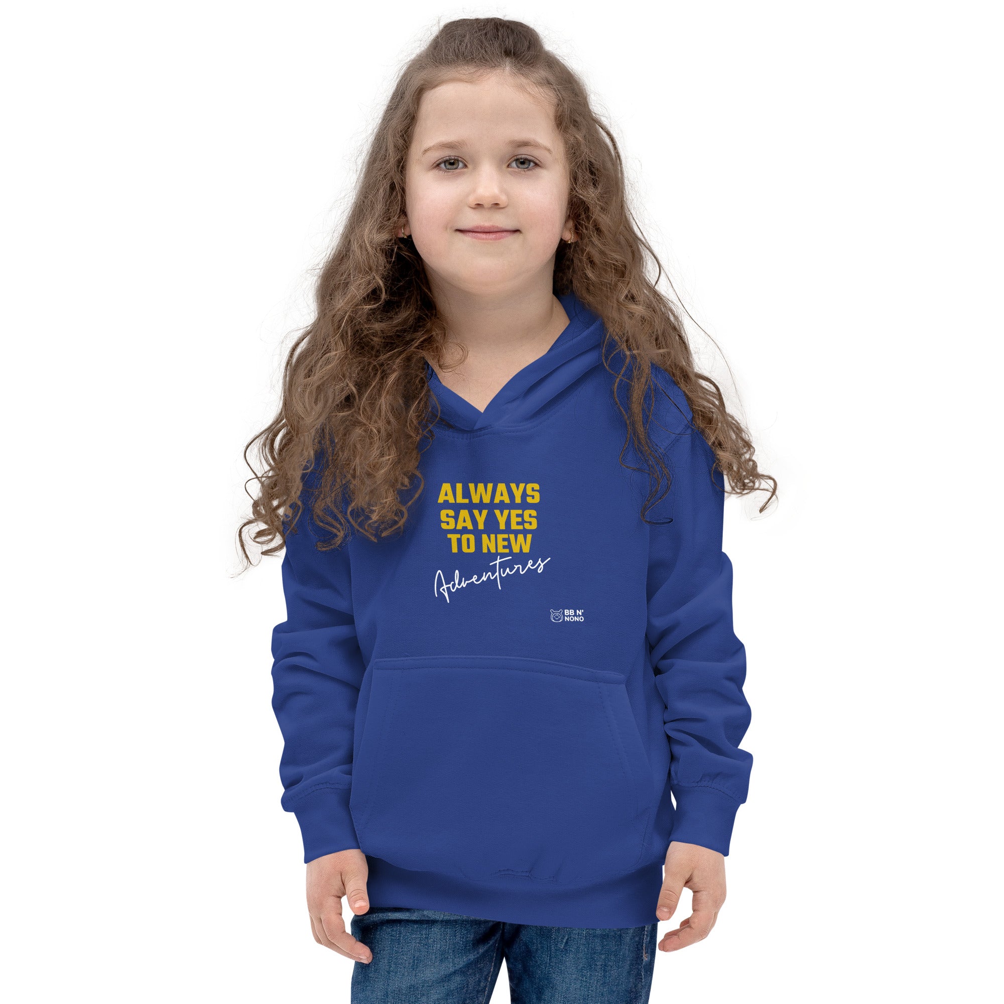 Always say yes to new, adventurer - Kids Hoodie