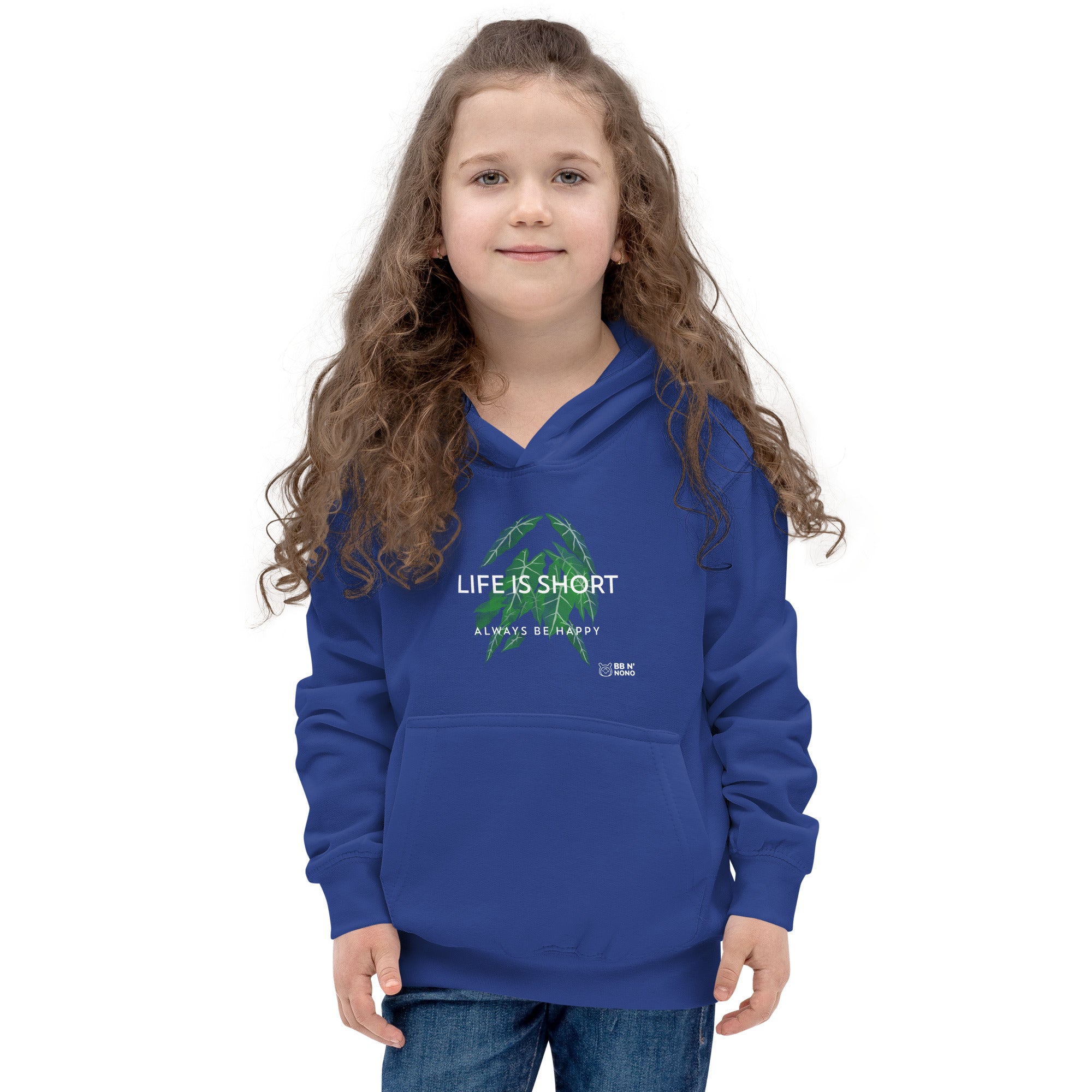 Life is short, always be happy - Kids Hoodie