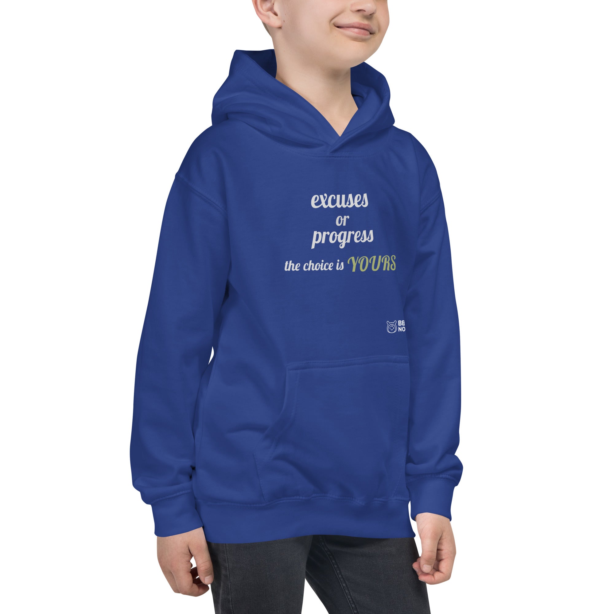 Excuses or Progress, the choice is yours V - Kids Hoodie