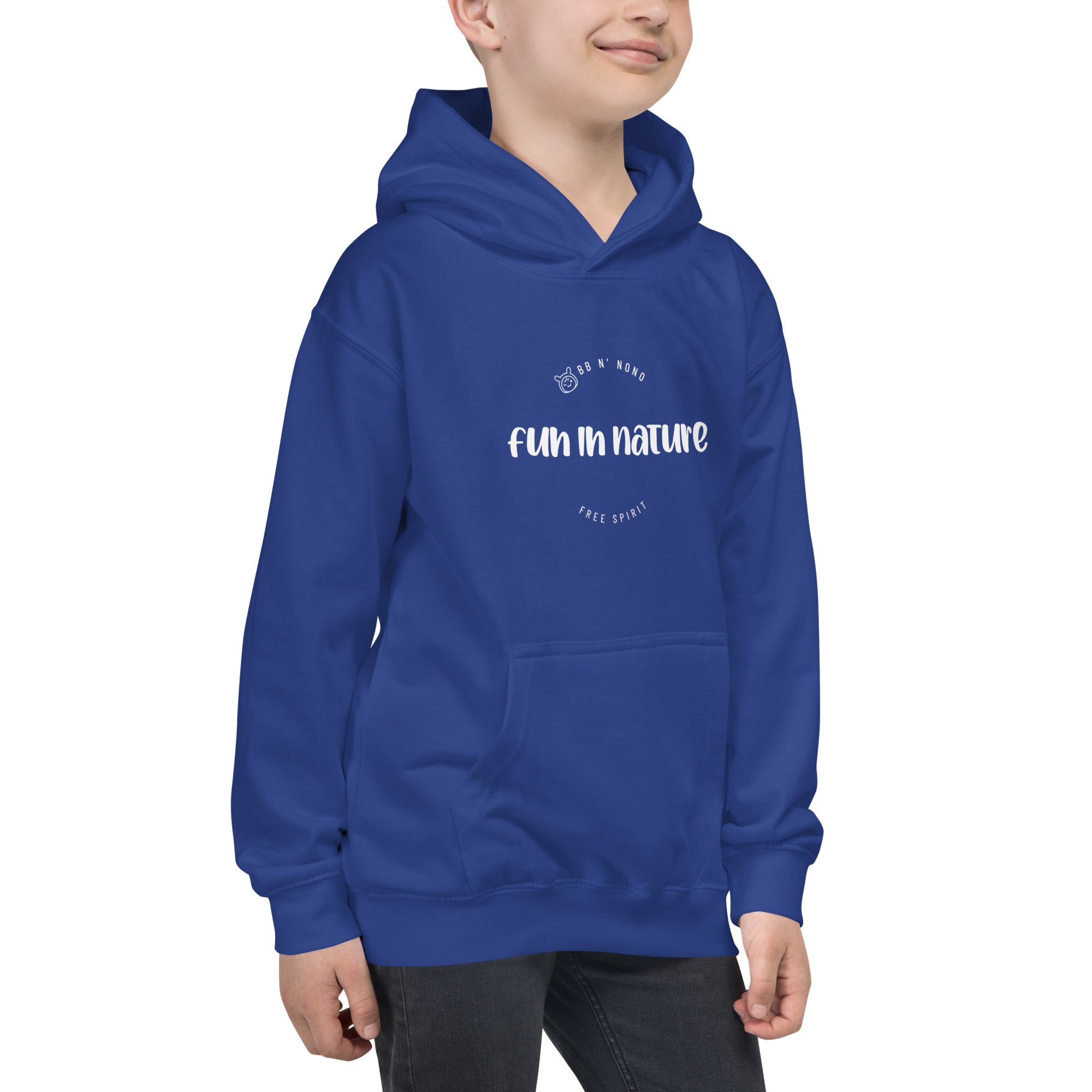 Fun in nature with logo - Kids Hoodie