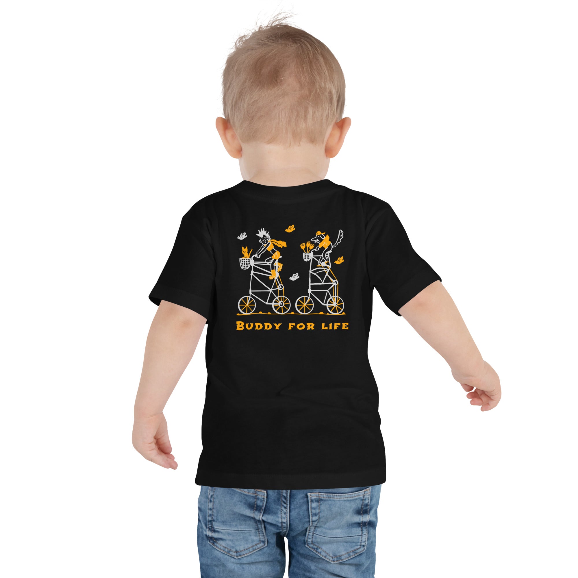 Buddy for life - Toddler Short Sleeve Tee (back print)