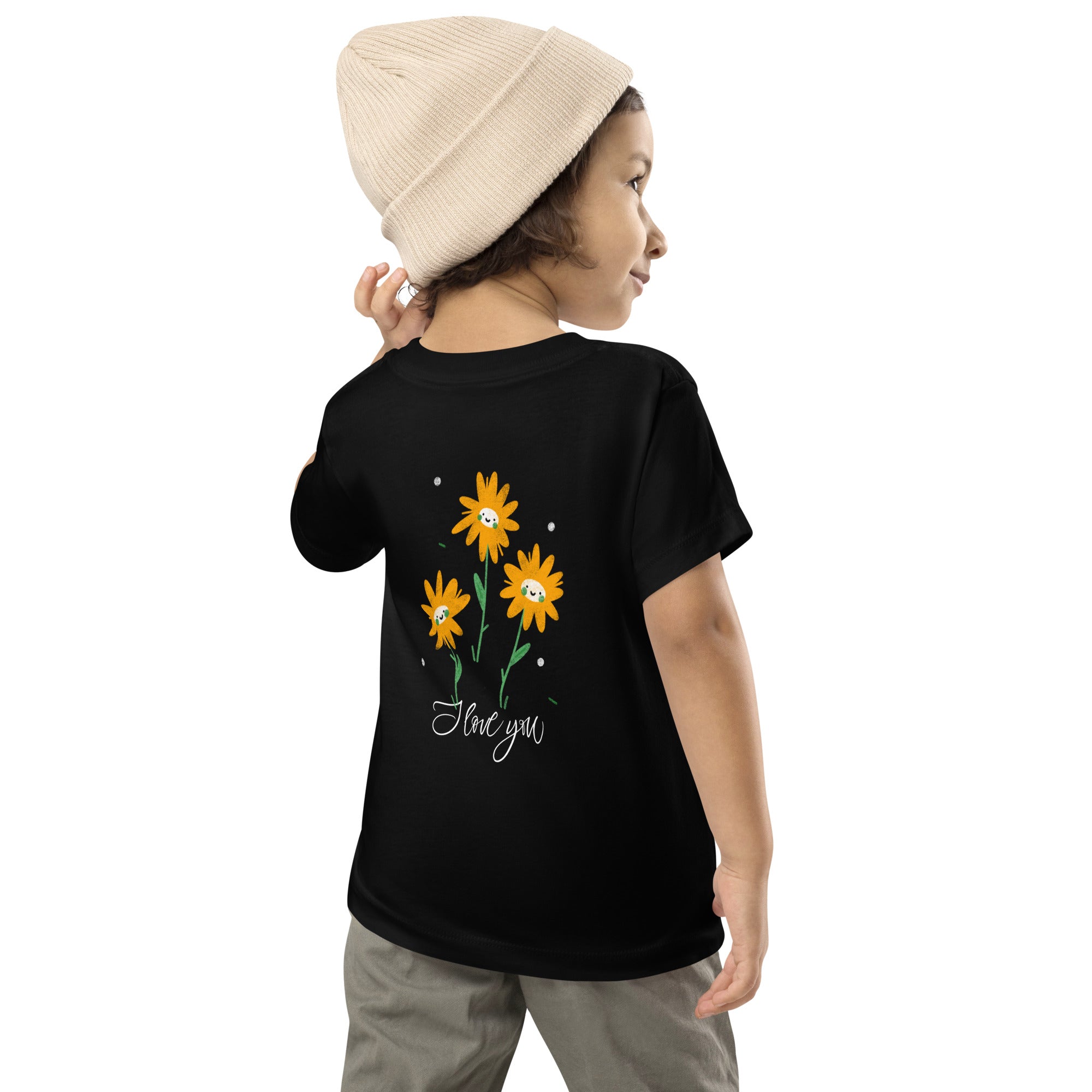 I love You - Toddler Short Sleeve Tee (back print)