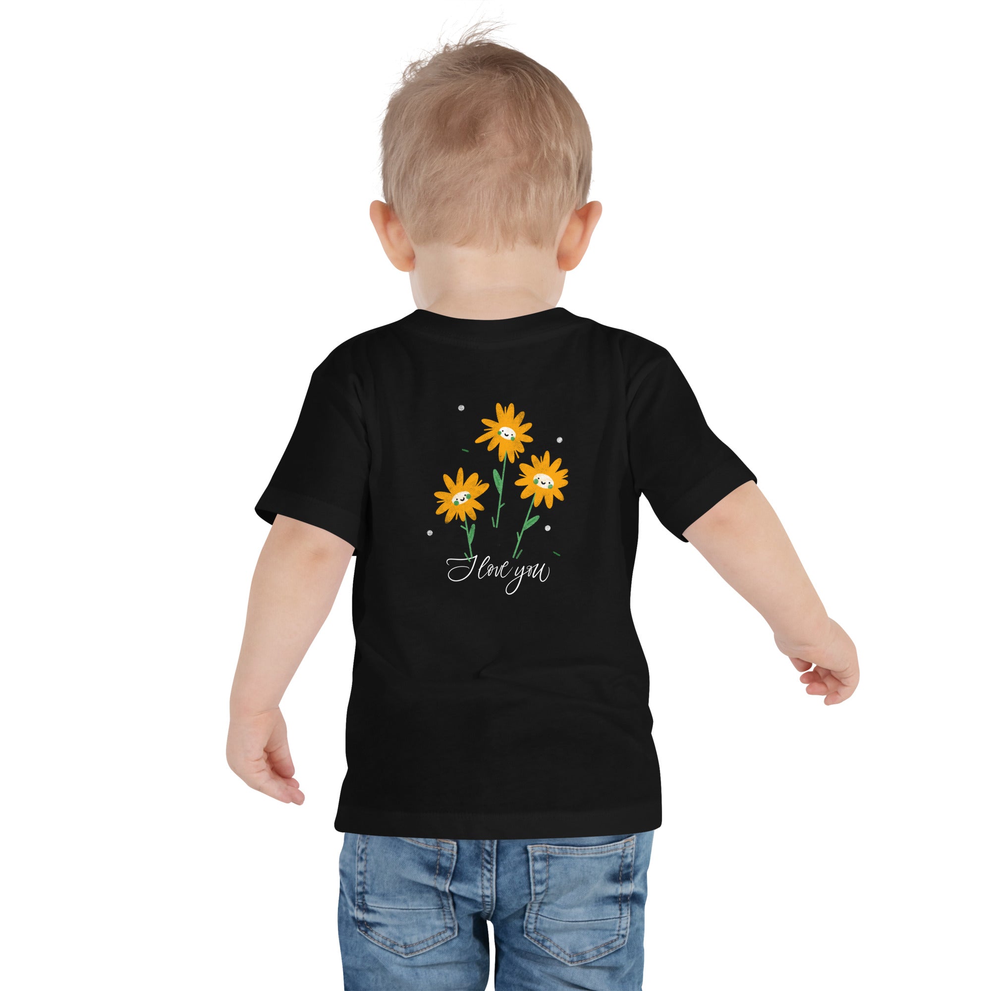 I love You - Toddler Short Sleeve Tee (back print)