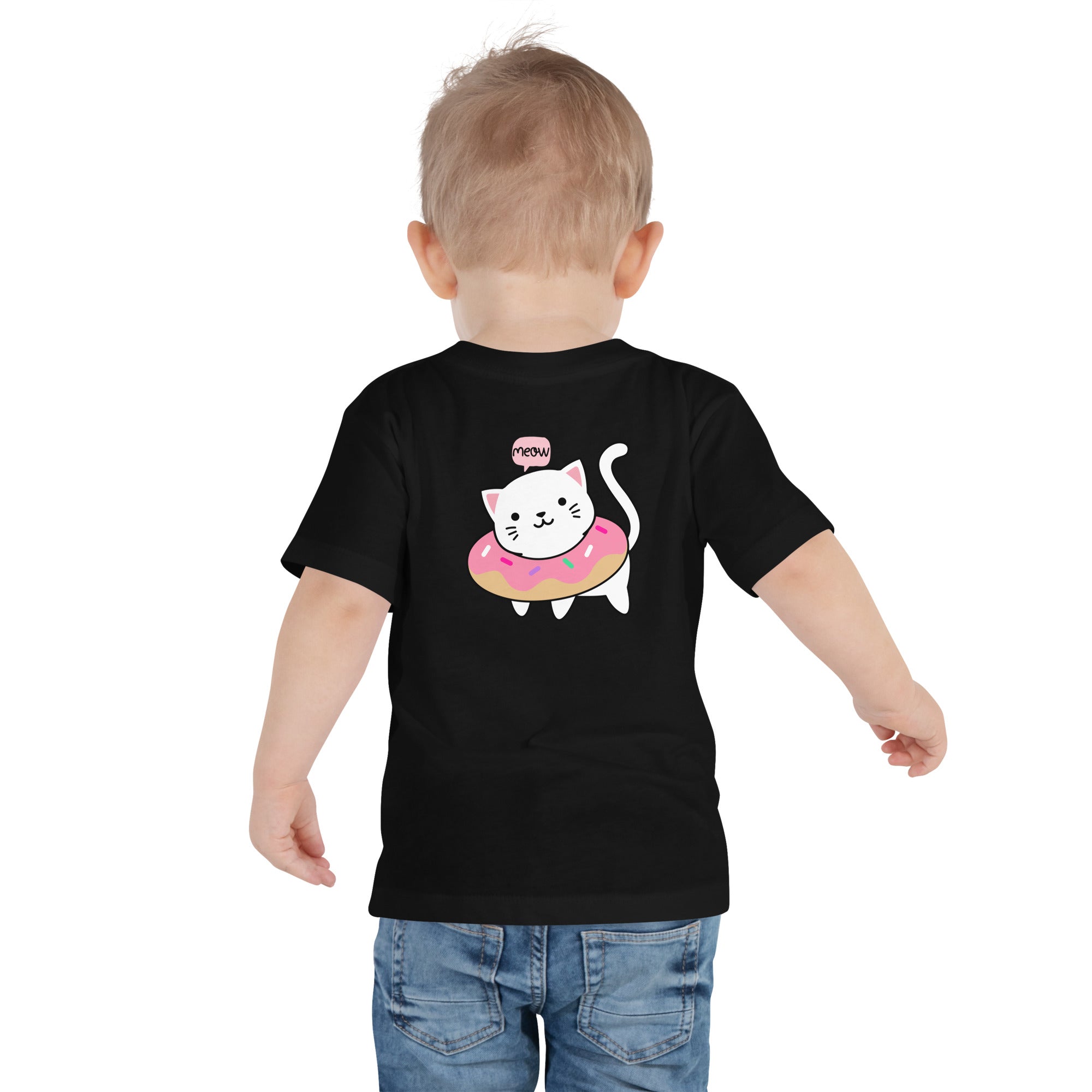 Meow V2 - Toddler Short Sleeve Tee (back print)