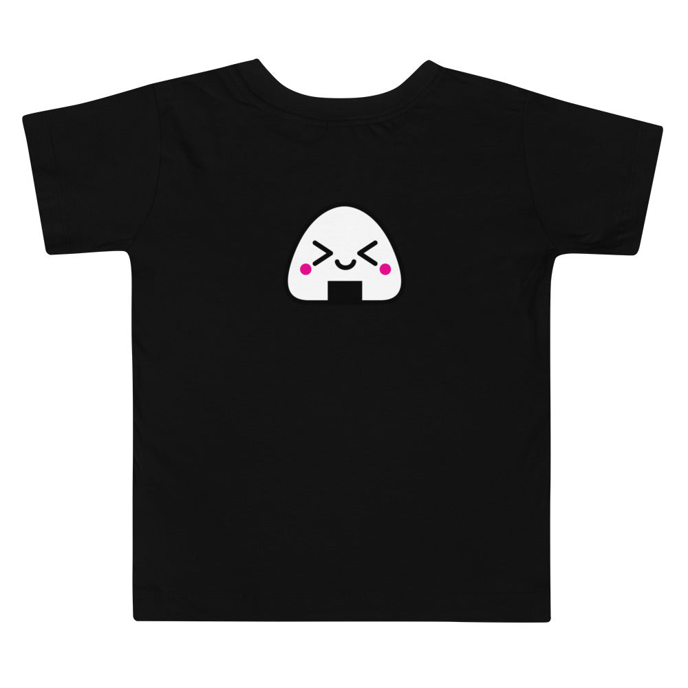 Kawaii Onigiri - Toddler Short Sleeve Tee (back Print)