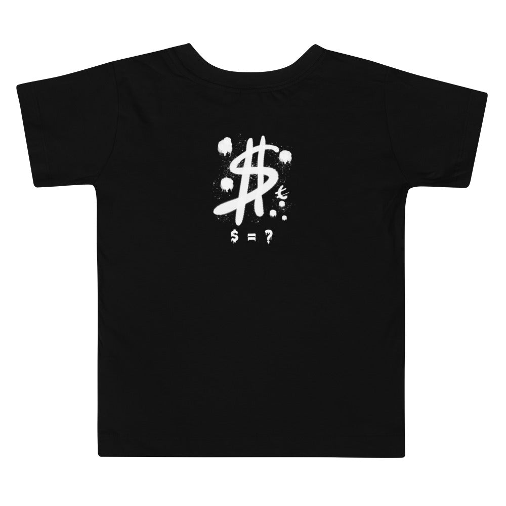 $ = ? - Toddler Short Sleeve Tee (back print)