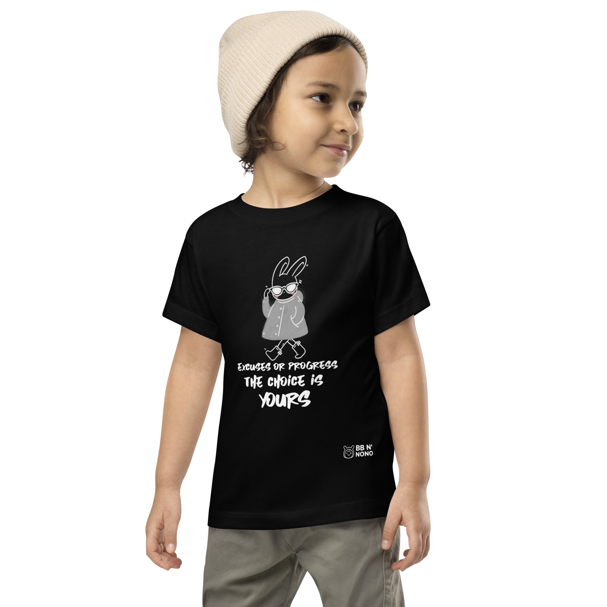 Excuses or Progress, the choice is yours - Toddler Short Sleeve Tee