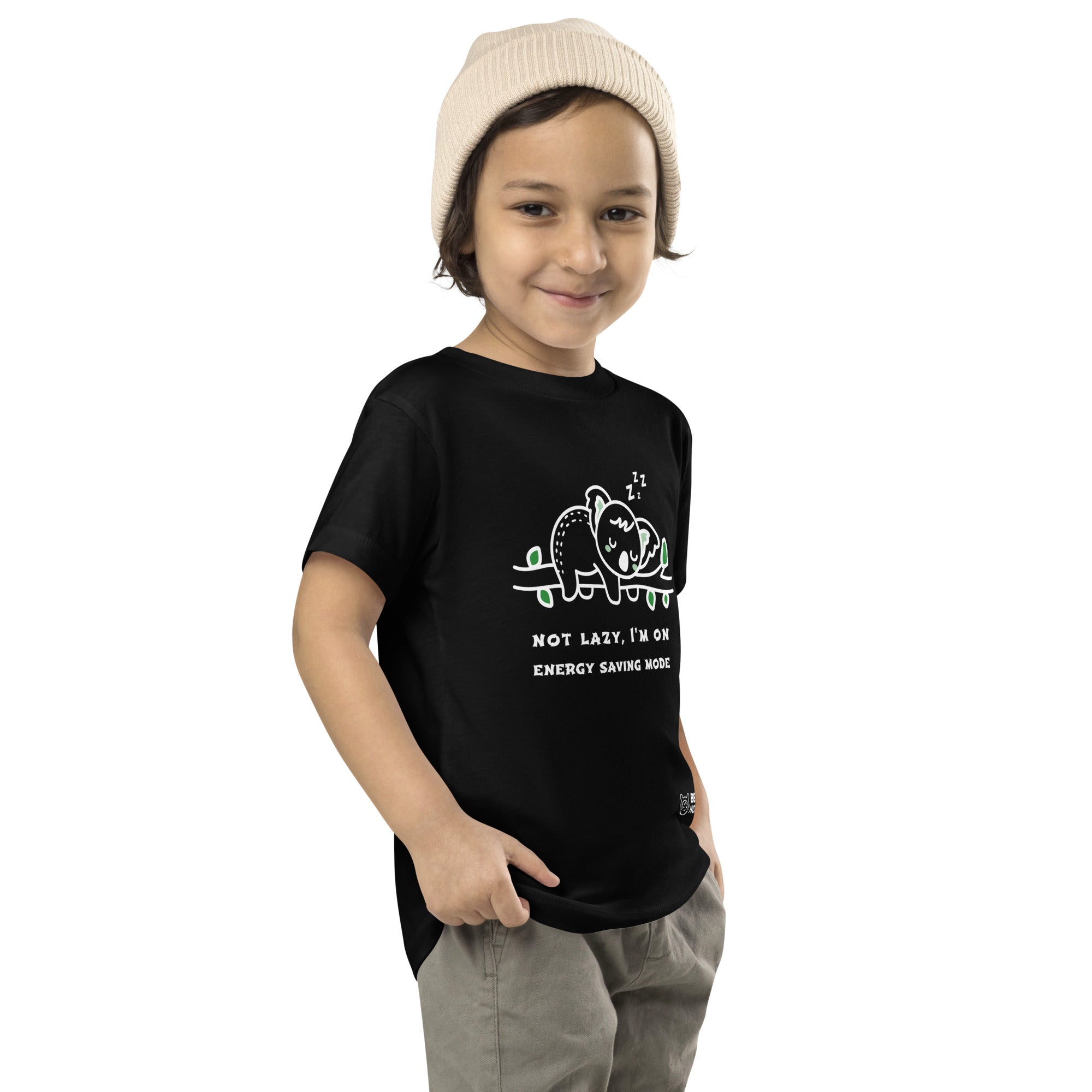 Not lazy, I'm on energy saving mode - Toddler Short Sleeve Tee