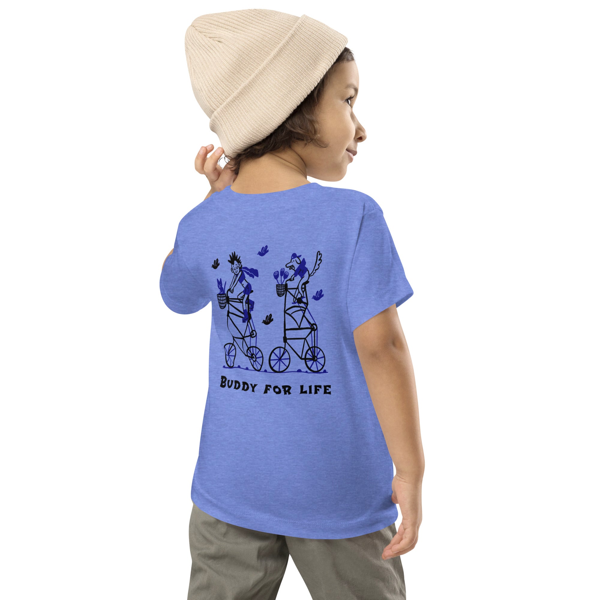 Buddy for life - Toddler Short Sleeve Tee (back print)