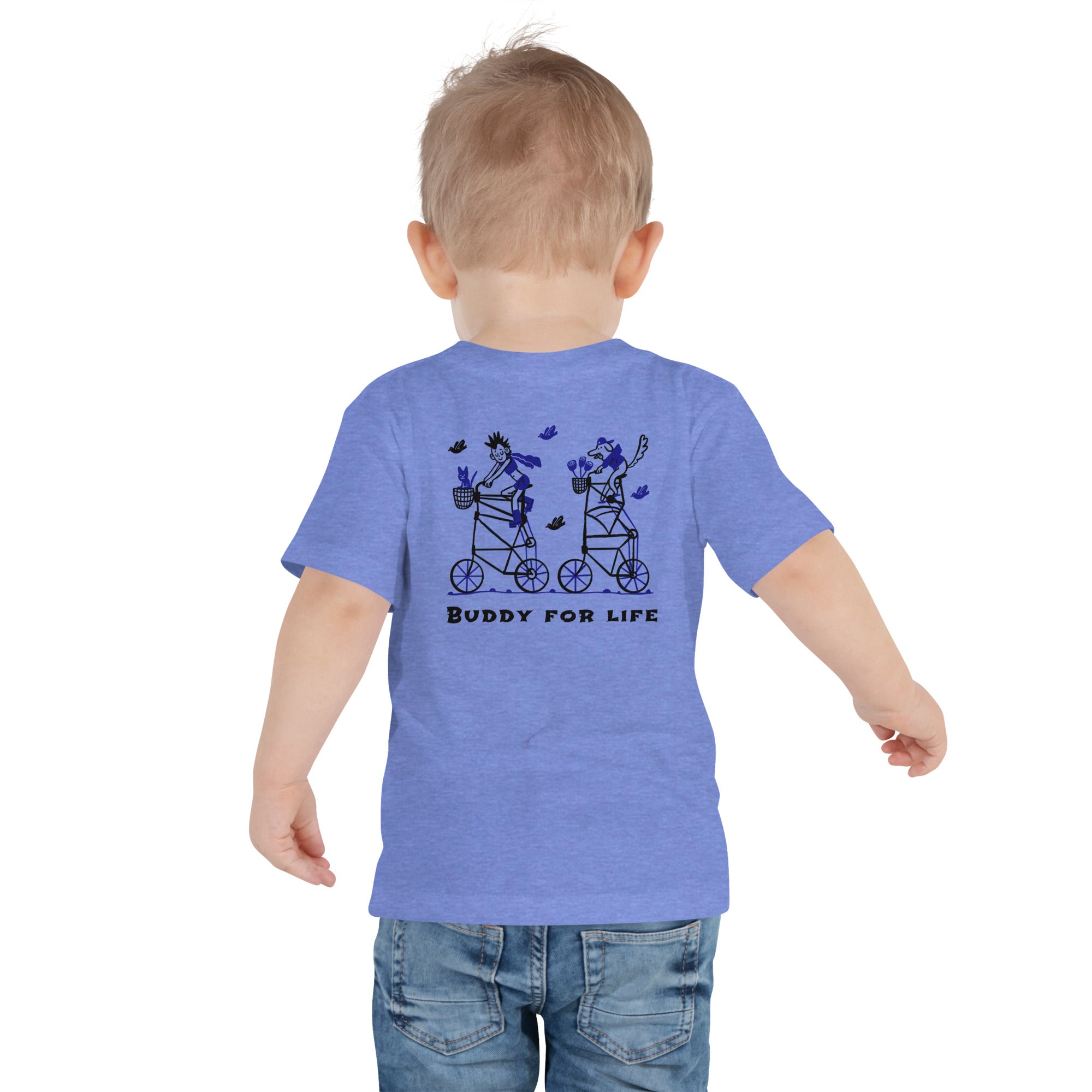 Buddy for life - Toddler Short Sleeve Tee (back print)