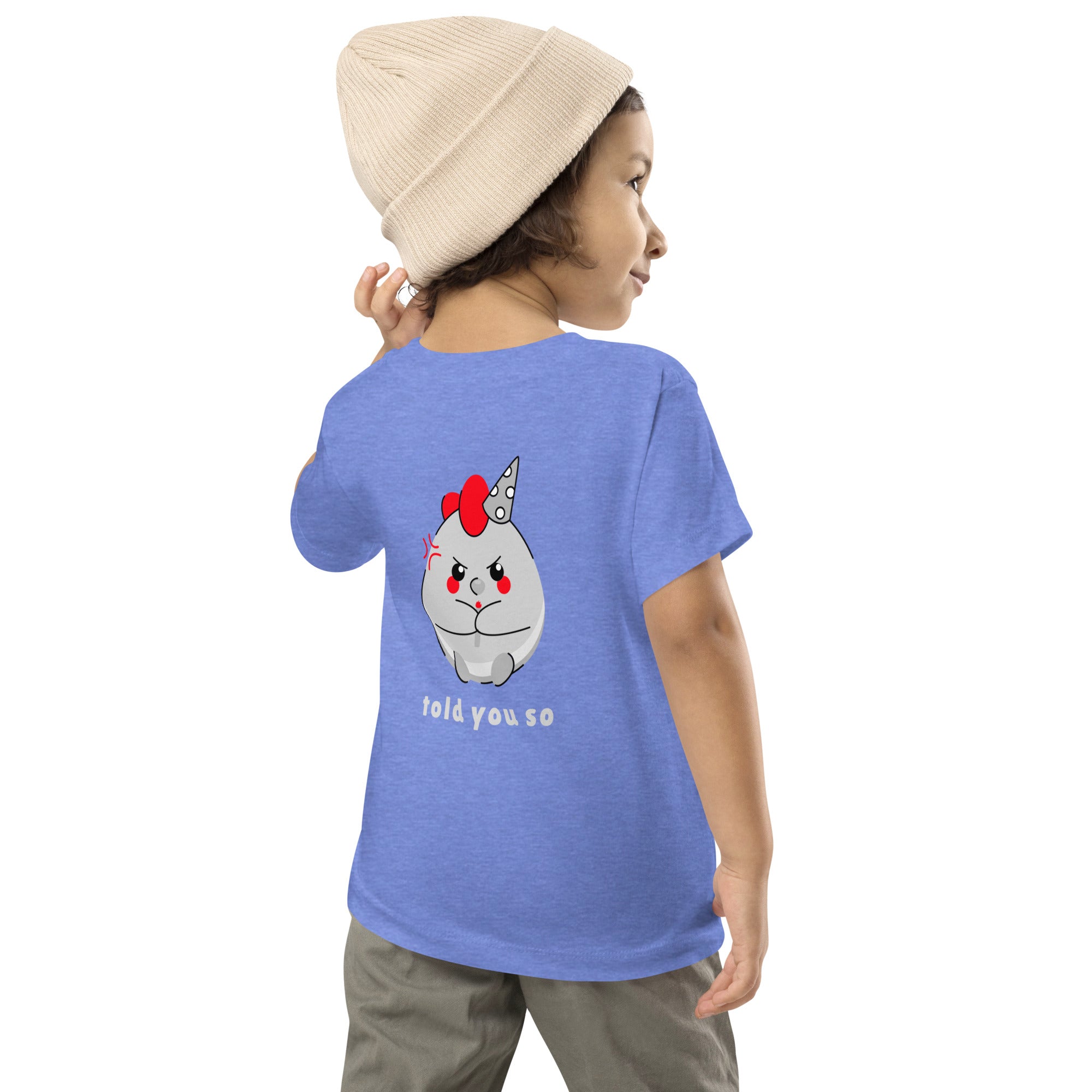 Told you so V - Toddler Short Sleeve Tee (back print)