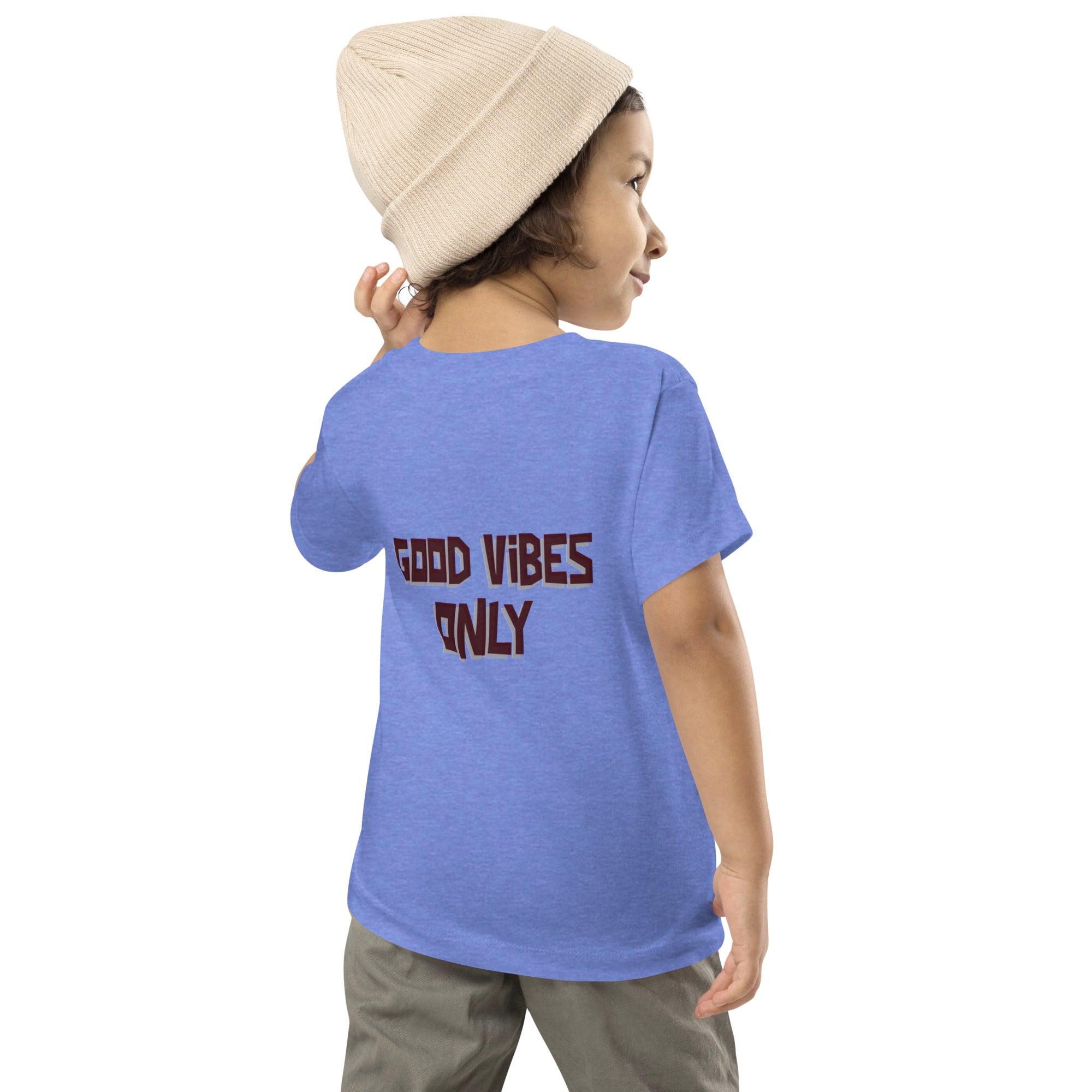 Good vibes only - Toddler Short Sleeve Tee (back print)