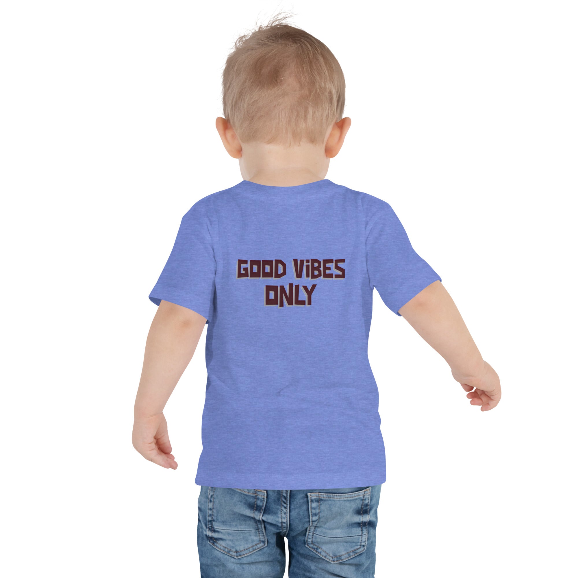 Good vibes only - Toddler Short Sleeve Tee (back print)