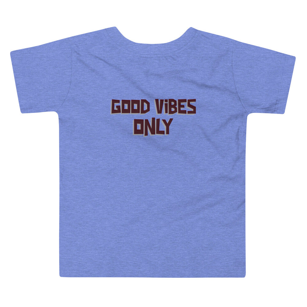 Good vibes only - Toddler Short Sleeve Tee (back print)