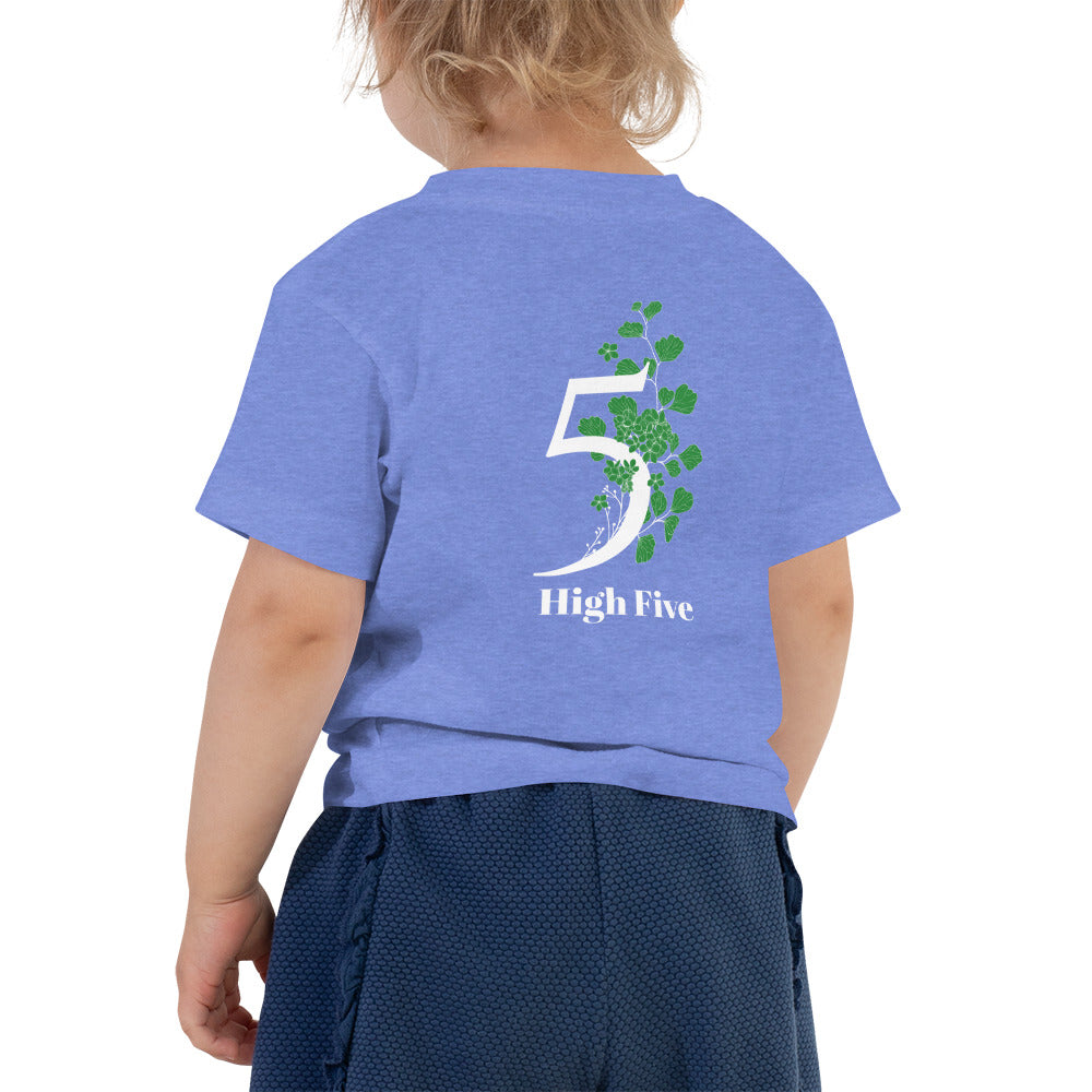 High Five - Toddler Short Sleeve Tee (back print)