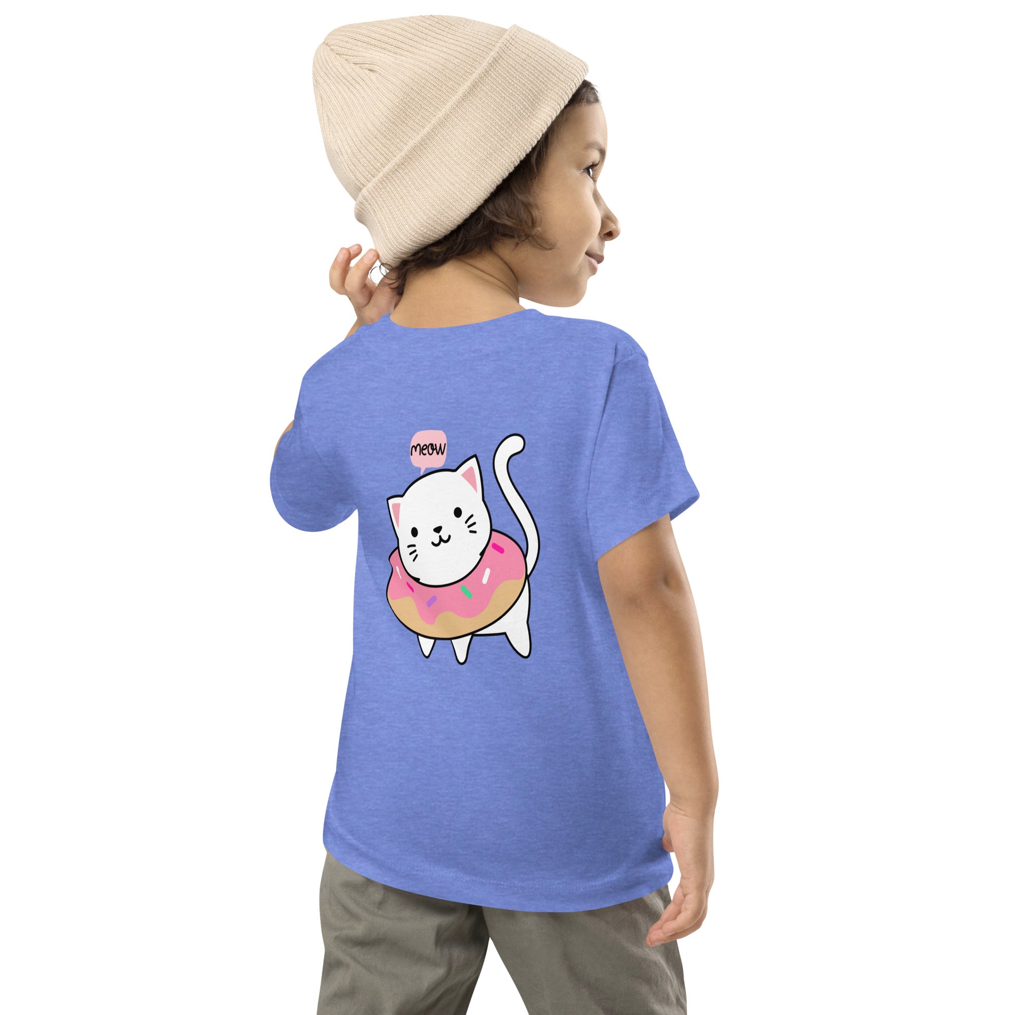 Meow V2 - Toddler Short Sleeve Tee (back print)