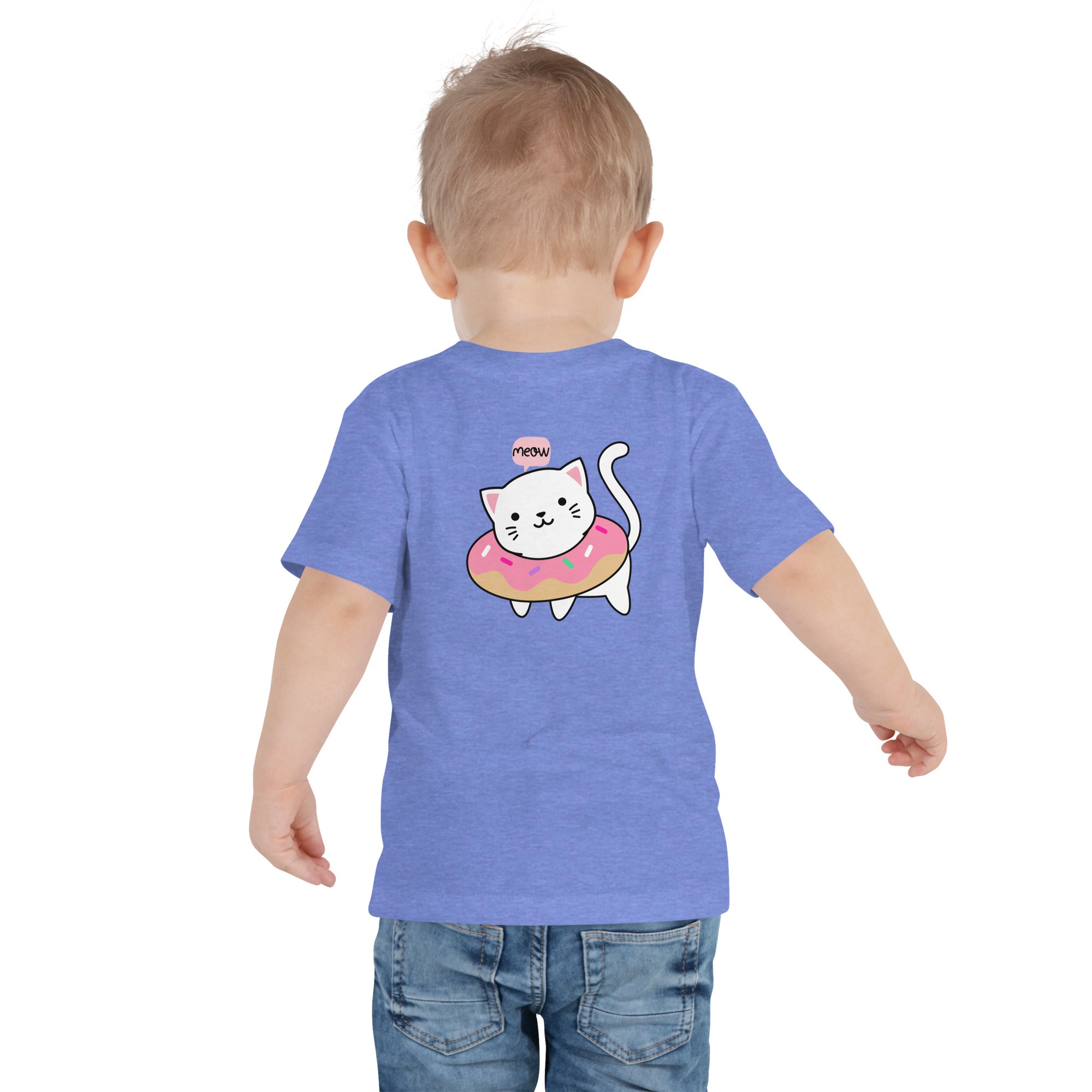 Meow V2 - Toddler Short Sleeve Tee (back print)