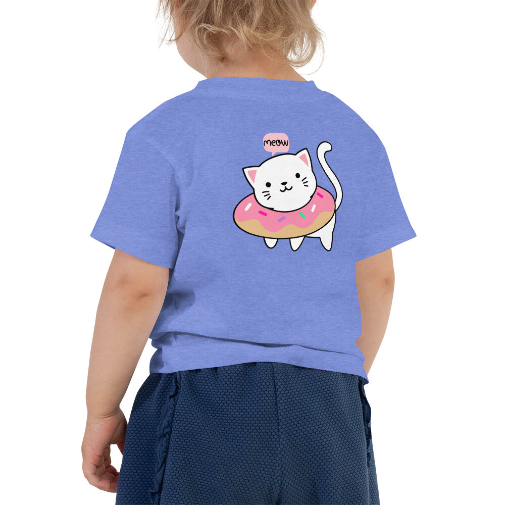 Meow V2 - Toddler Short Sleeve Tee (back print)