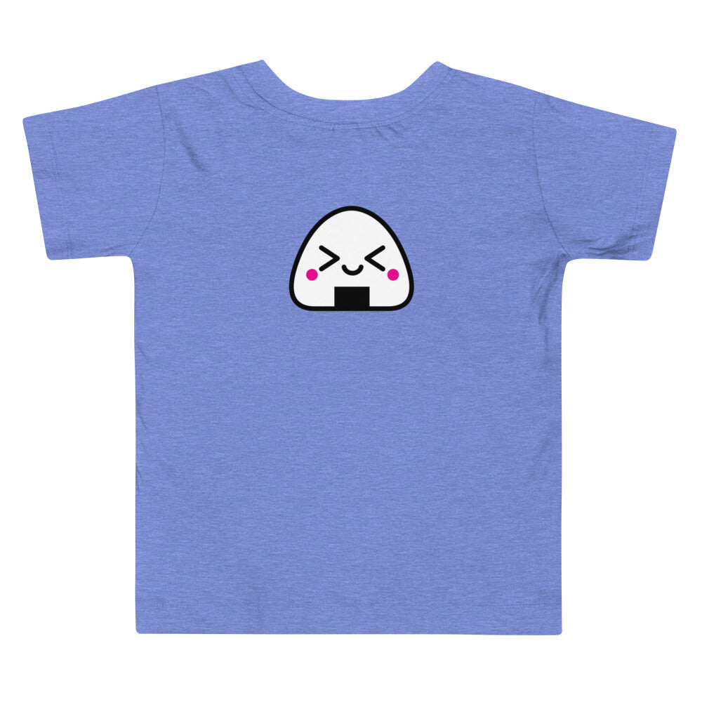 Kawaii Onigiri - Toddler Short Sleeve Tee (back Print)