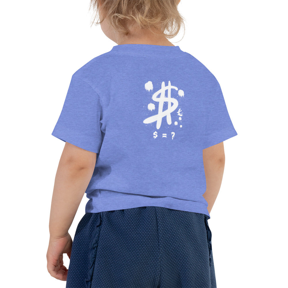 $ = ? - Toddler Short Sleeve Tee (back print)