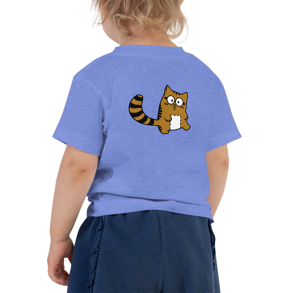 Meow V5 - Toddler Short Sleeve Tee (back print)