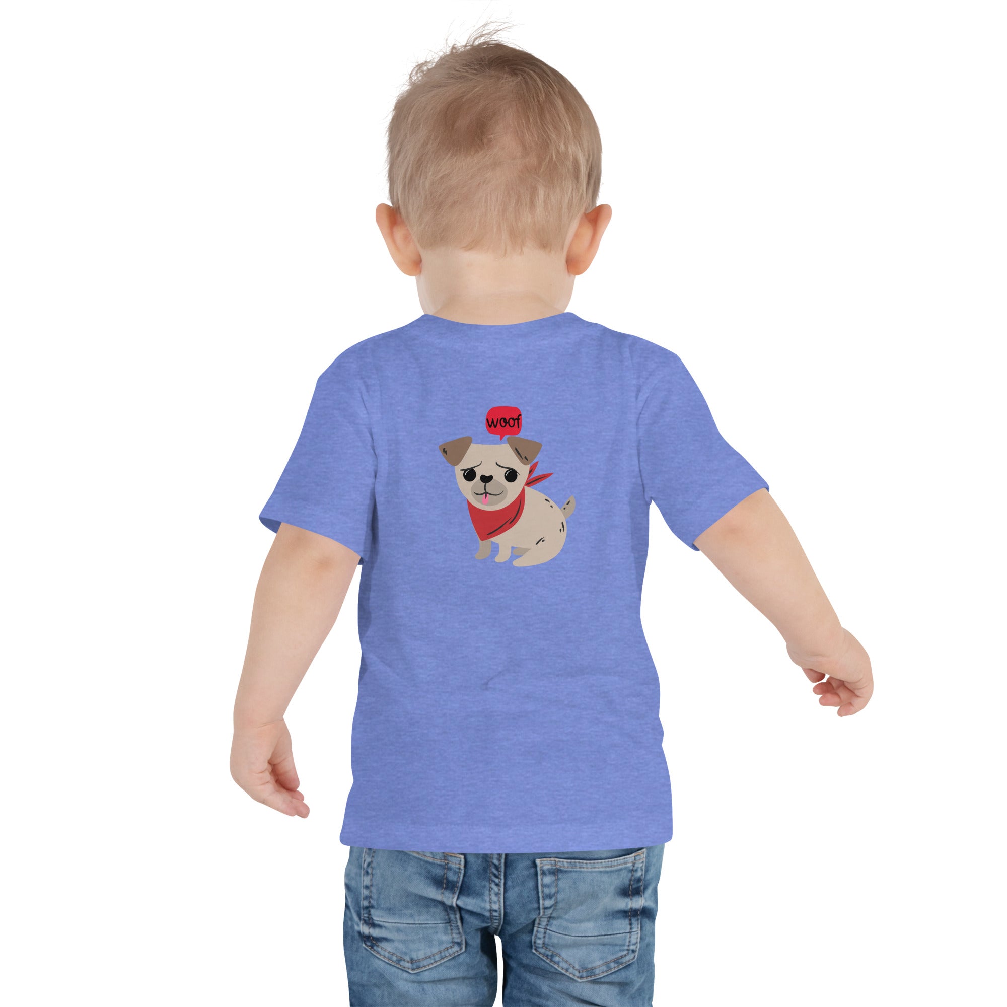 Woof V2 - Toddler Short Sleeve Tee (back print)