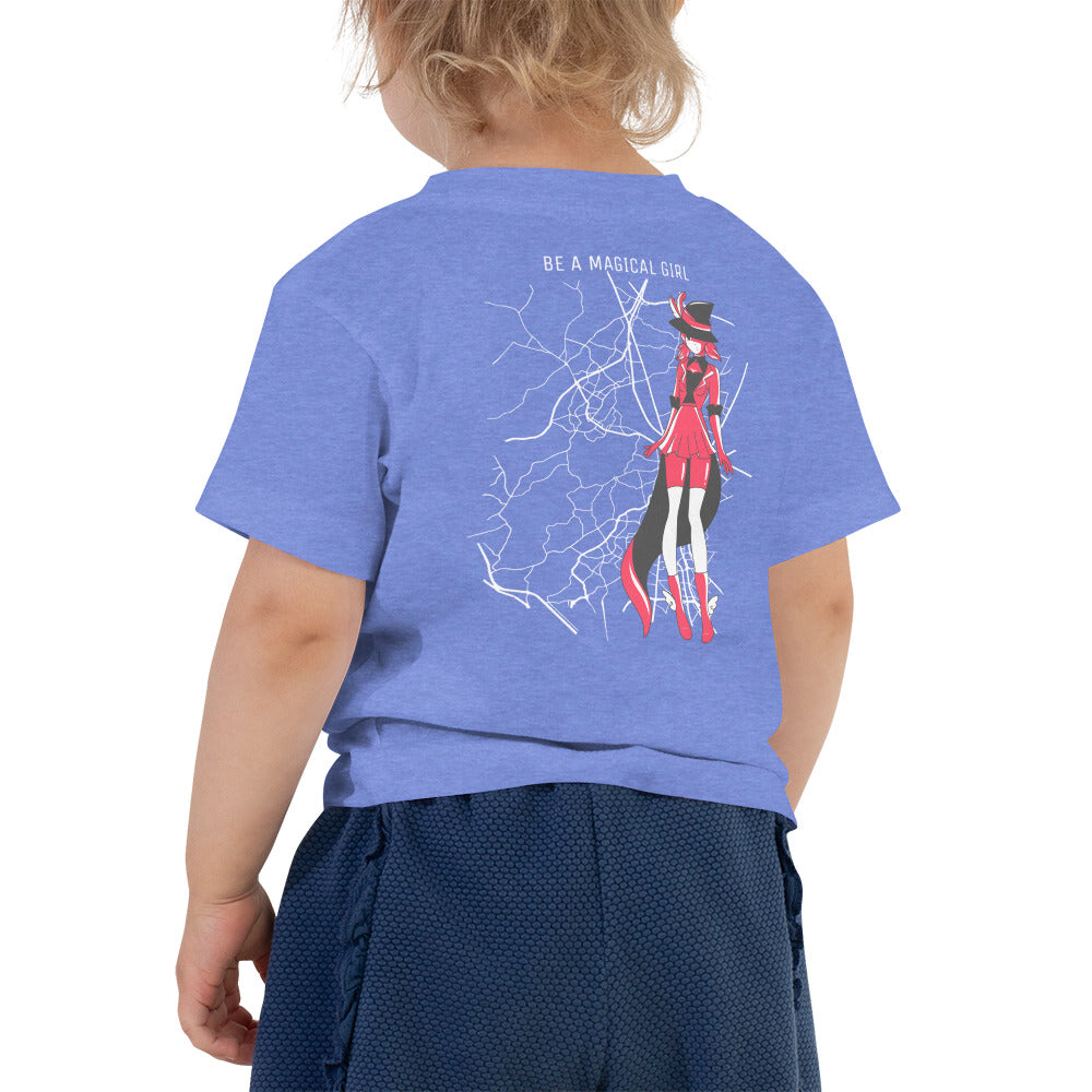 Magical girl V1 - Toddler Short Sleeve Tee (back print)