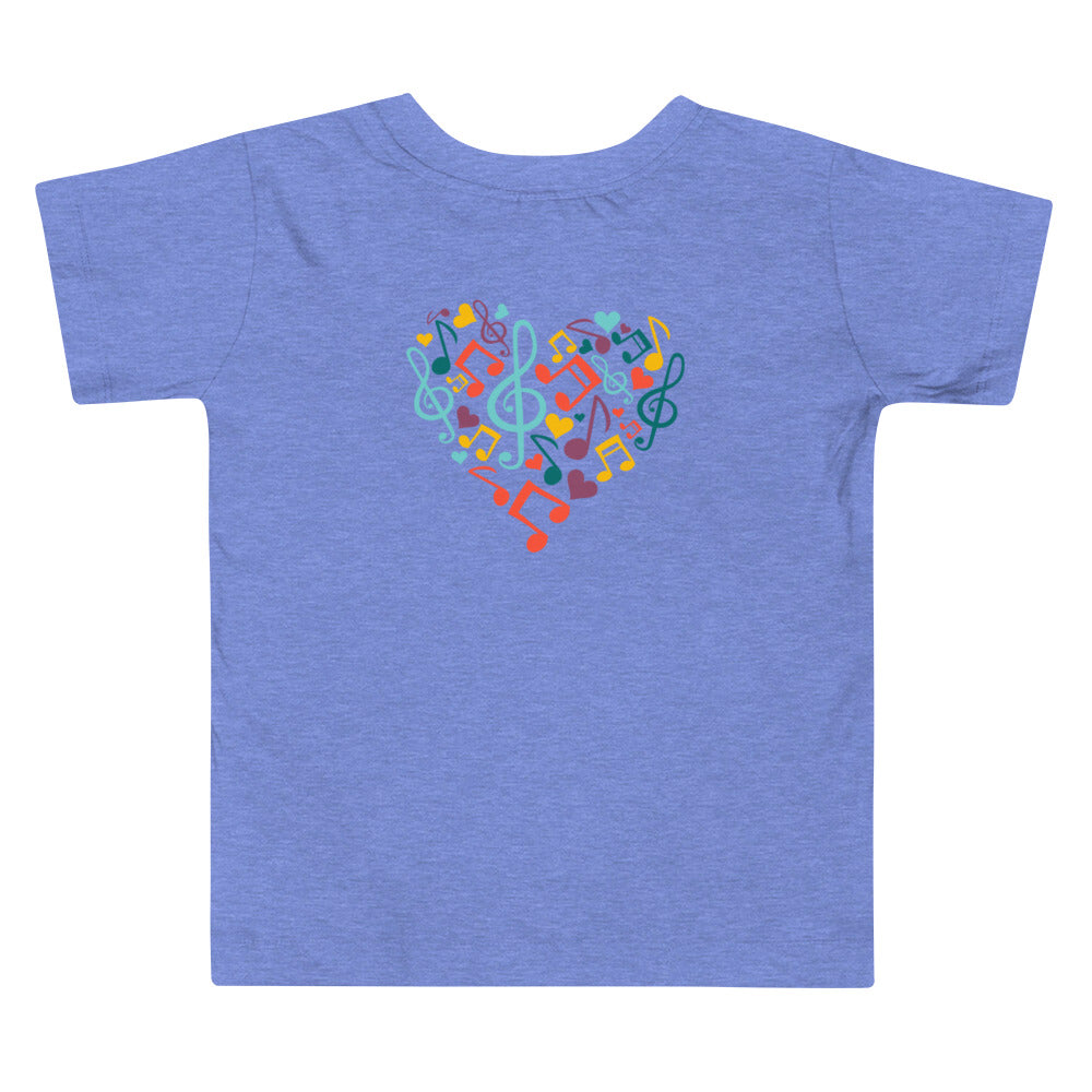 Symphonic Love Notes - Toddler Short Sleeve Tee (back print)