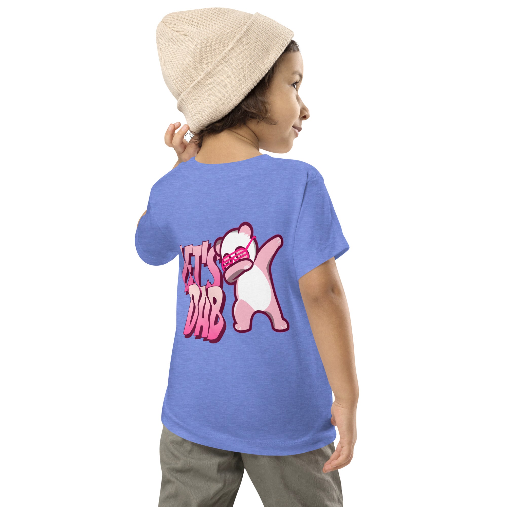 Let's dab - Toddler Short Sleeve Tee (back print)