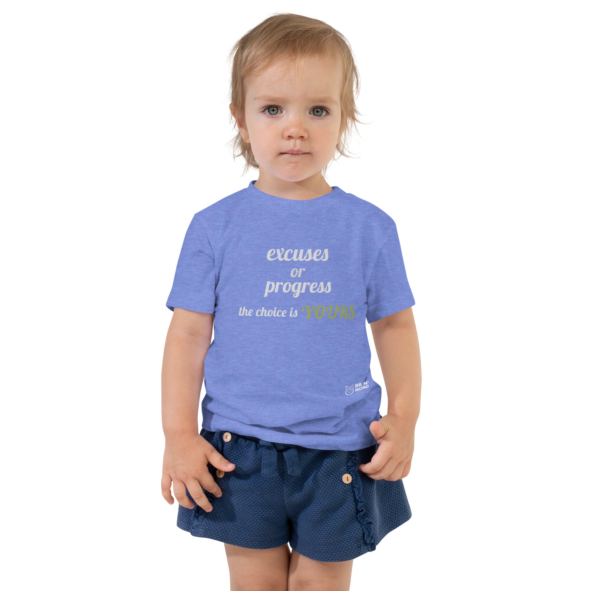 Excuses or Progress, the choice is yours V - Toddler Short Sleeve Tee