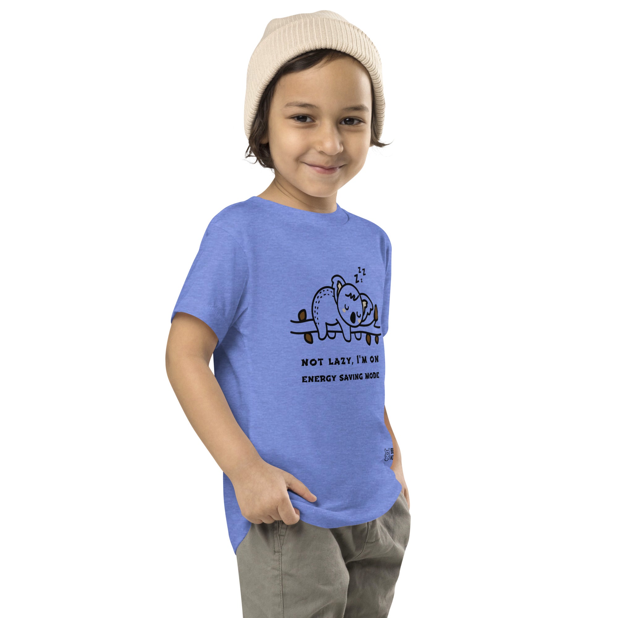 Not lazy, I'm on energy saving mode - Toddler Short Sleeve Tee