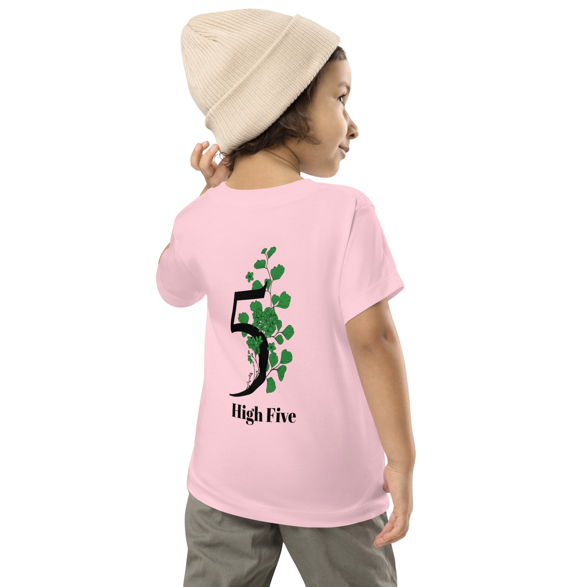 High Five - Toddler Short Sleeve Tee (back print)