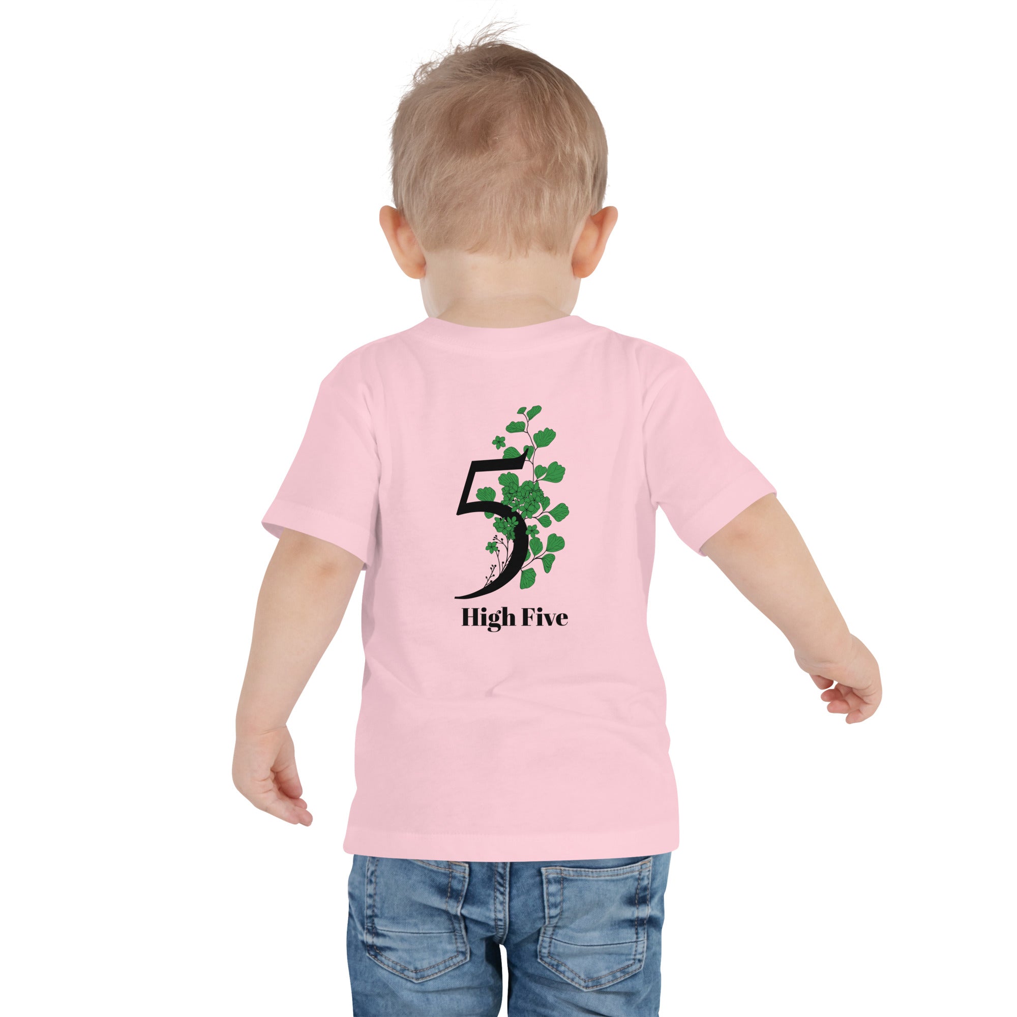 High Five - Toddler Short Sleeve Tee (back print)