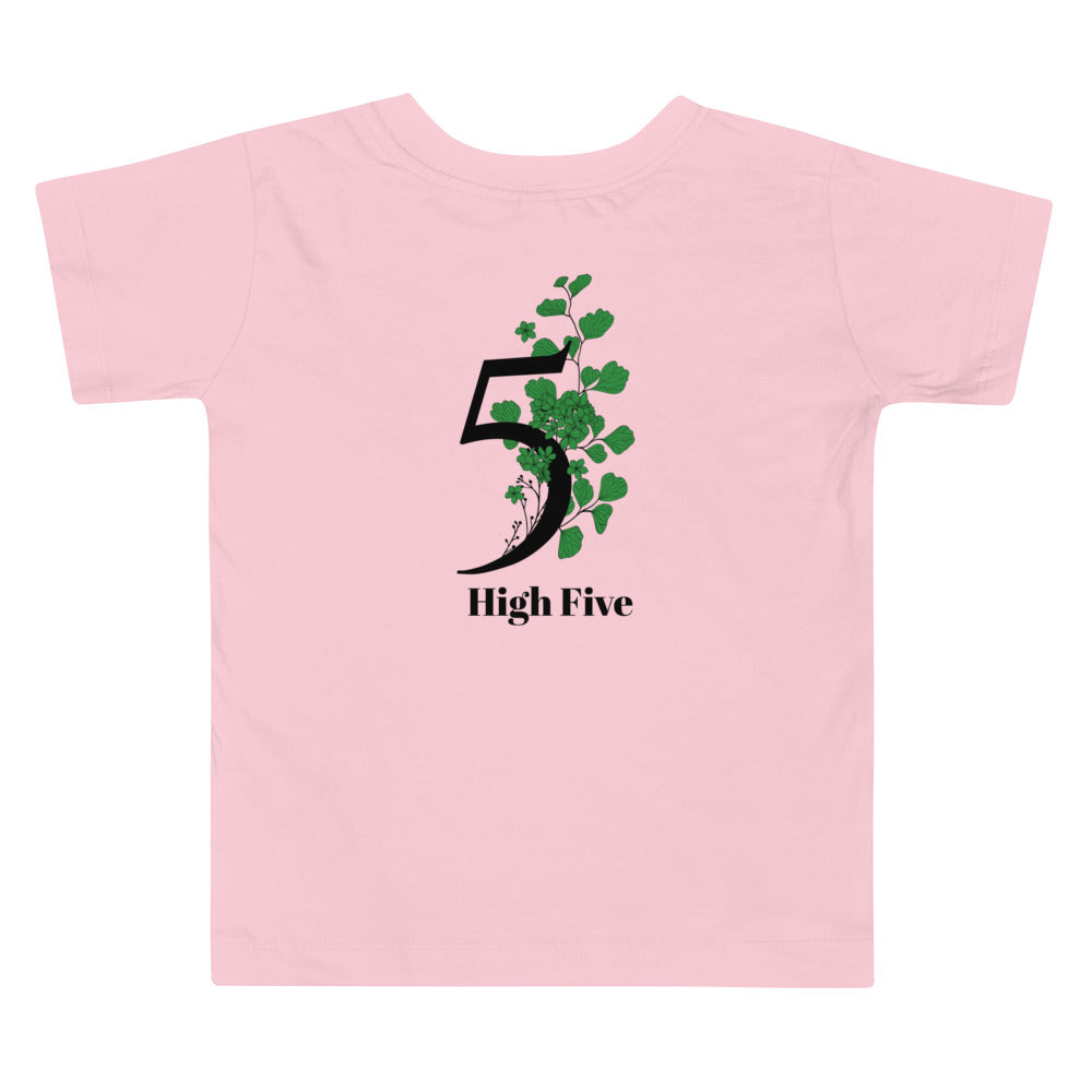 High Five - Toddler Short Sleeve Tee (back print)